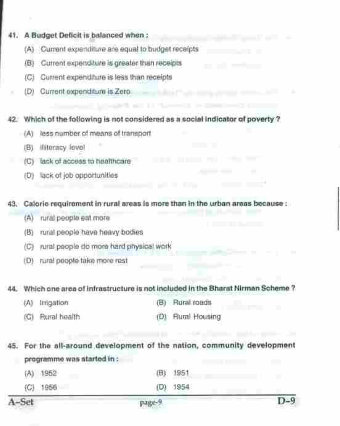 PU CET UG 2017 MSc(Zoology), MCOM(Business Economics), MA(Geography), ME(Computer Science & Engg. ) Question Paper - Page 21