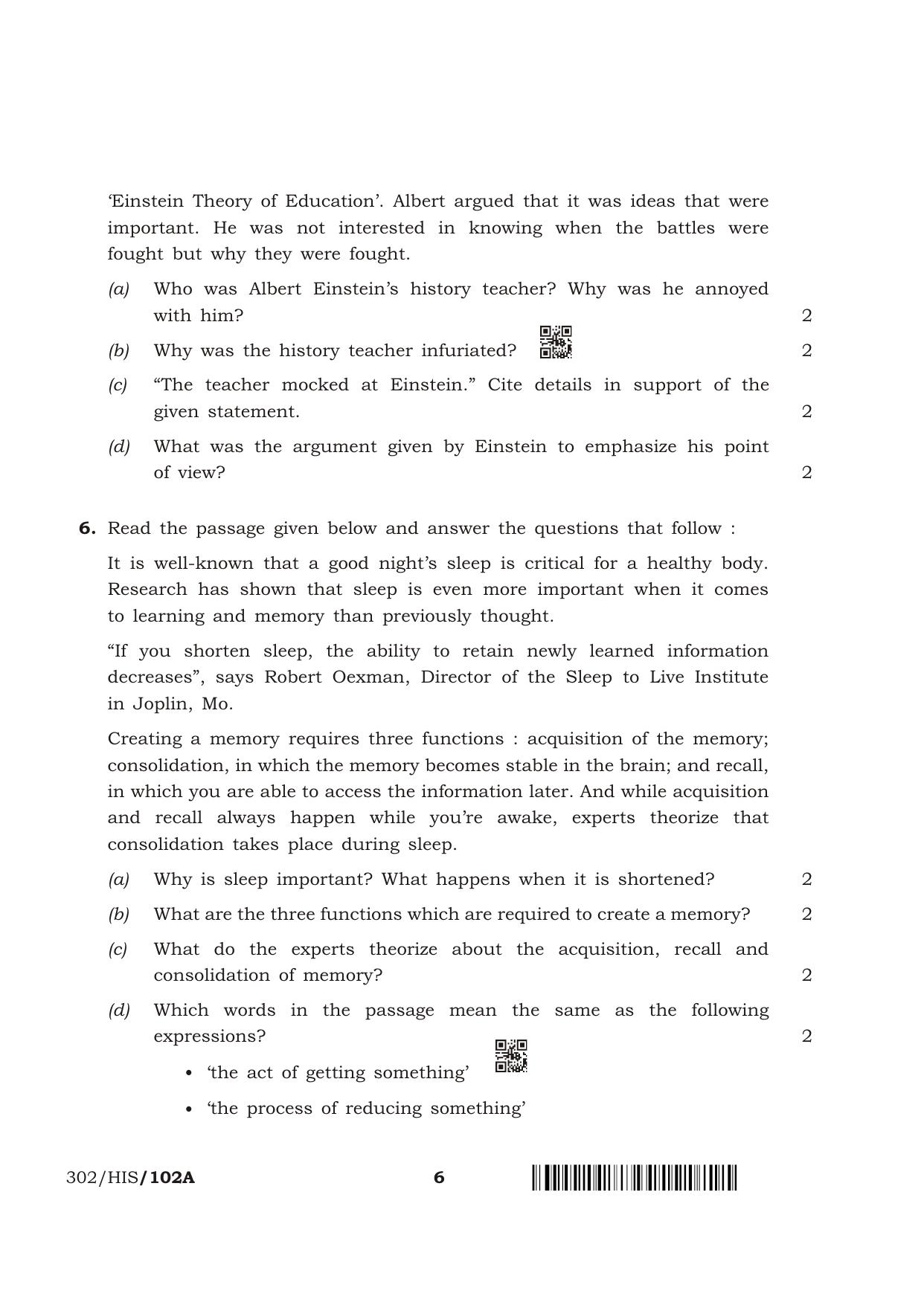 NIOS April 2018 Class 12 English Question Paper - Page 6