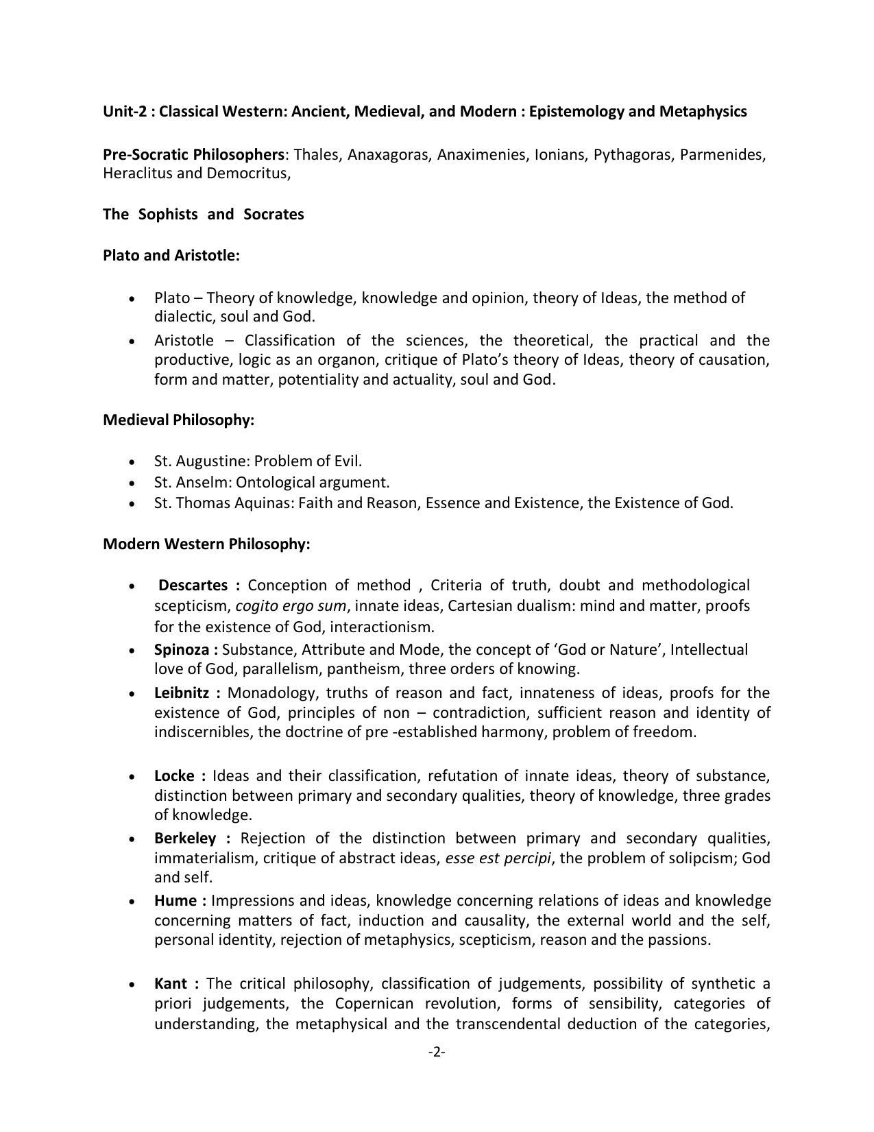 AP RCET Philosophy Syllabus - Page 2