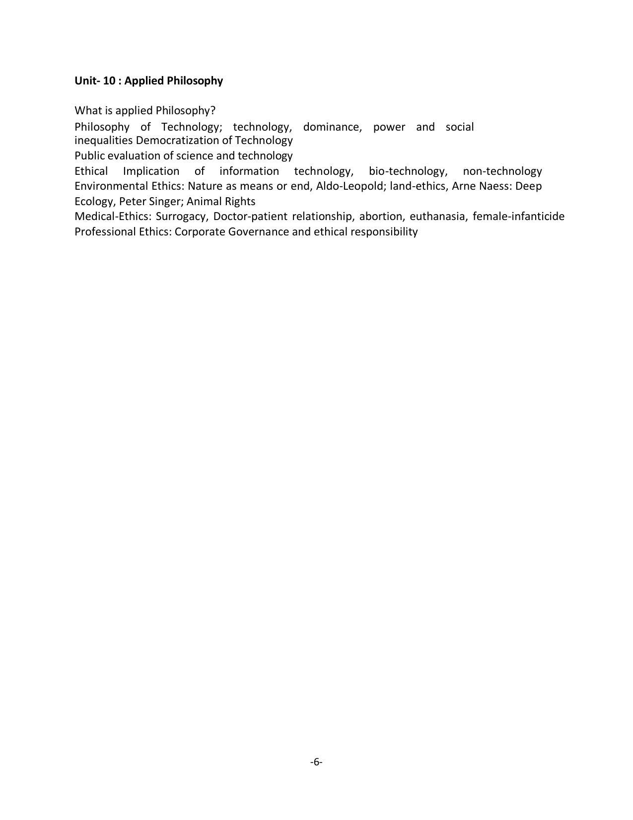 AP RCET Philosophy Syllabus - Page 6