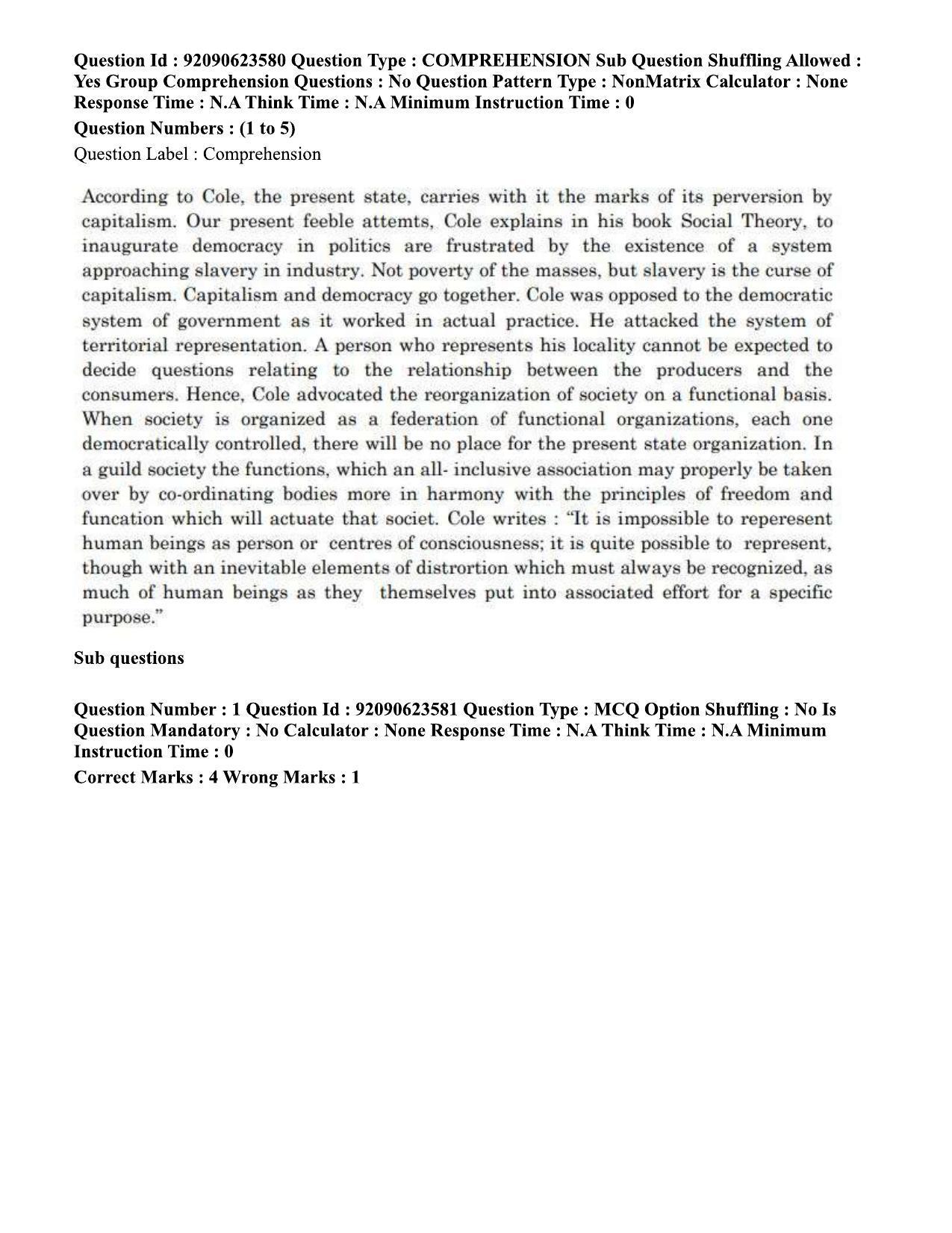 CUET PG 2023: HUQP21 – Social Work Eng - Shift 2 (24-06-2023) Question Paper - Page 2