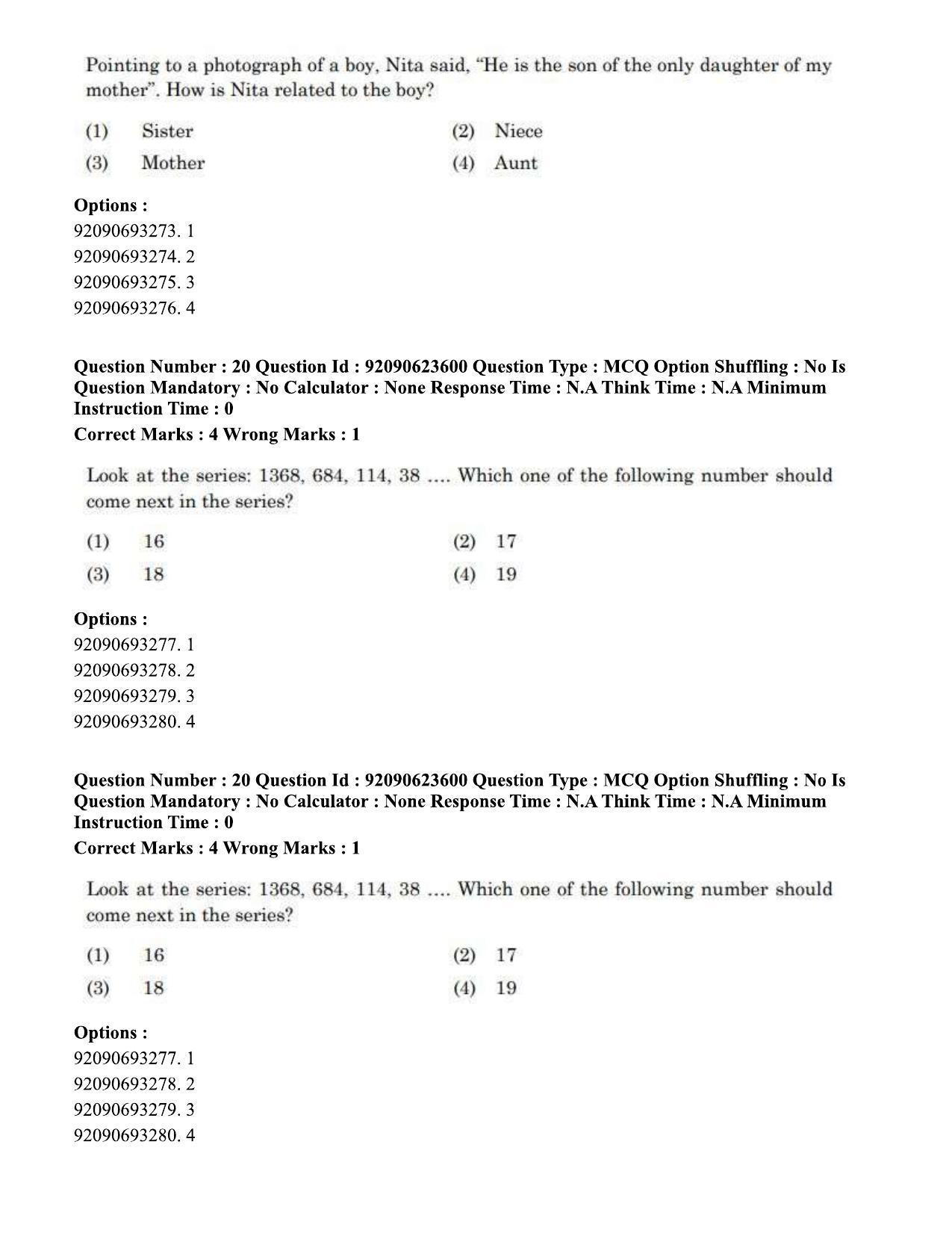CUET PG 2023: HUQP21 – Social Work Eng - Shift 2 (24-06-2023) Question Paper - Page 20