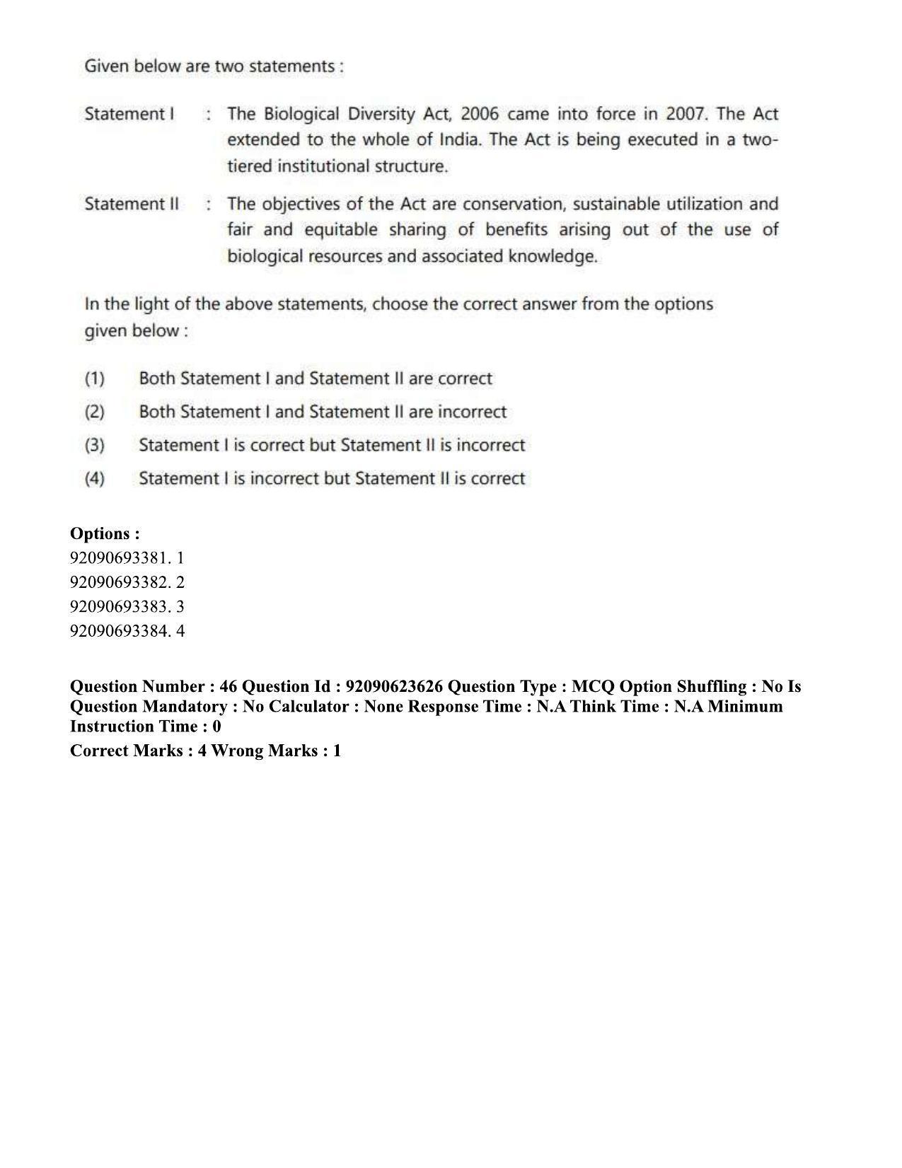 CUET PG 2023: HUQP21 – Social Work Eng - Shift 2 (24-06-2023) Question Paper - Page 45