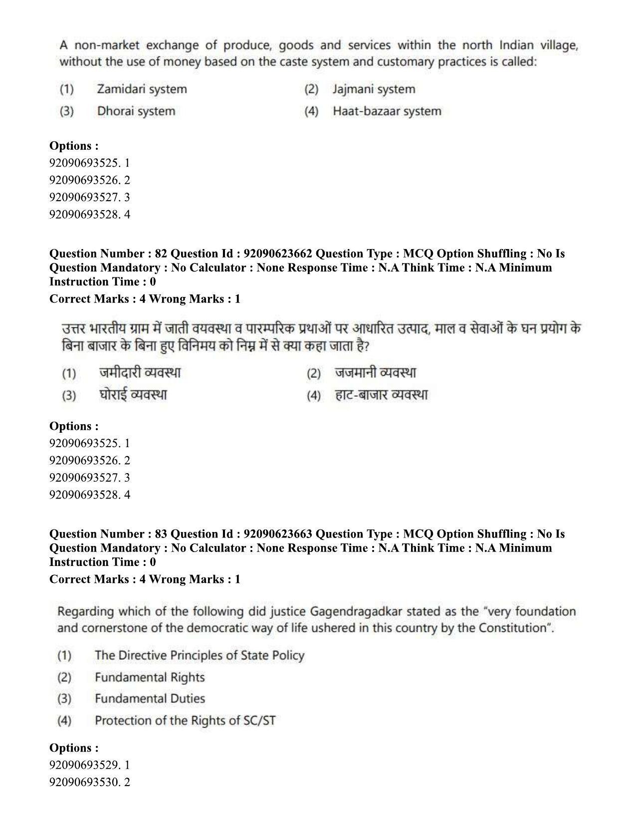 CUET PG 2023: HUQP21 – Social Work Eng - Shift 2 (24-06-2023) Question Paper - Page 80