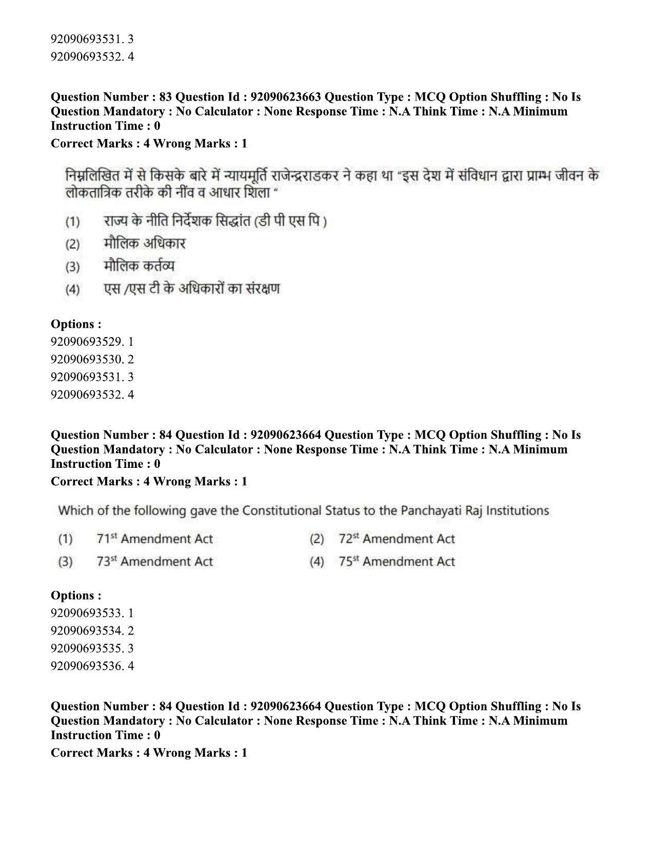 CUET PG 2023: HUQP21 – Social Work Eng - Shift 2 (24-06-2023) Question Paper - Page 81