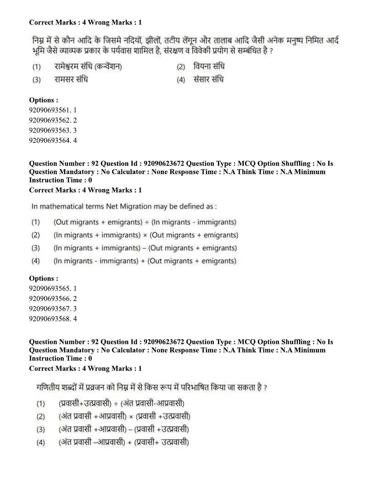CUET PG 2023: HUQP21 – Social Work Eng - Shift 2 (24-06-2023) Question Paper - Page 89