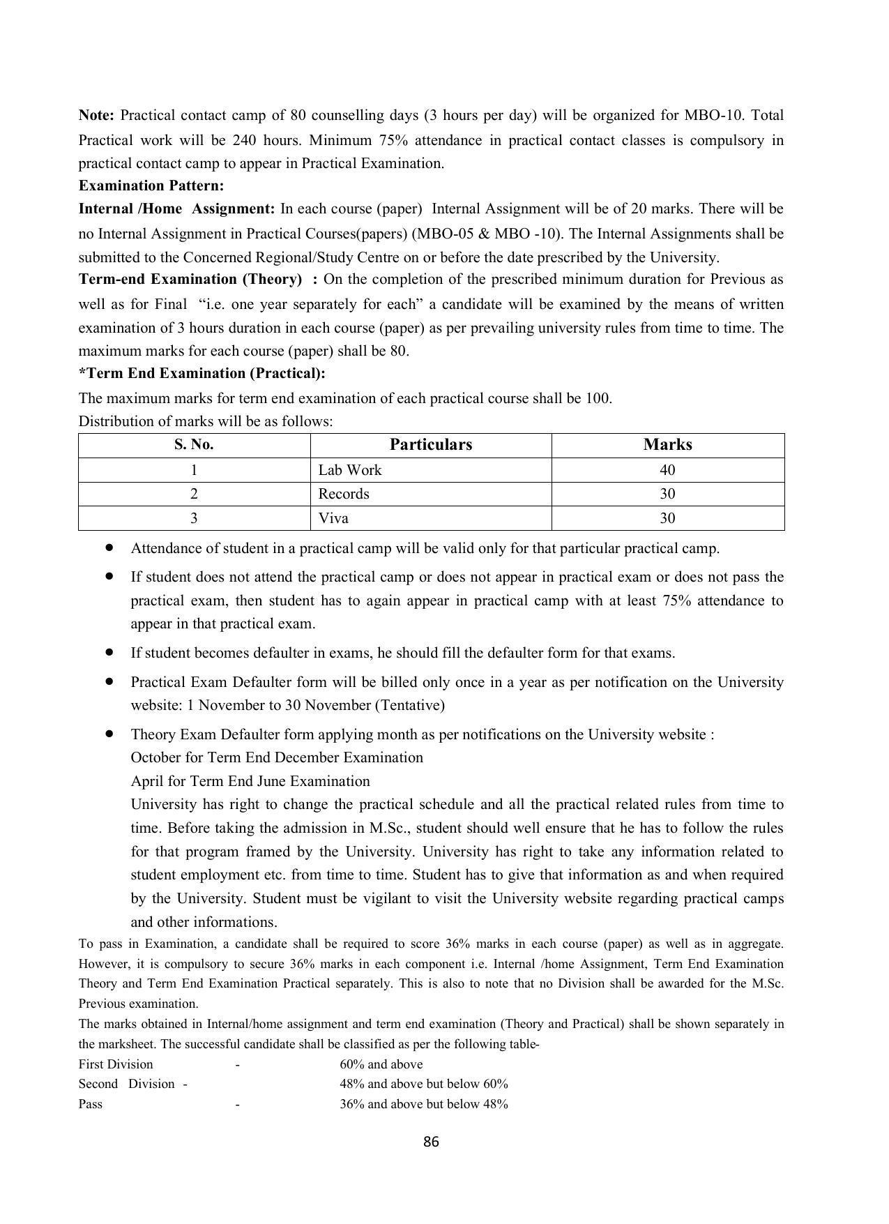 Vardhaman Mahaveer Open University (VMOU) Kota Prospectus 2021-22 - Page 86