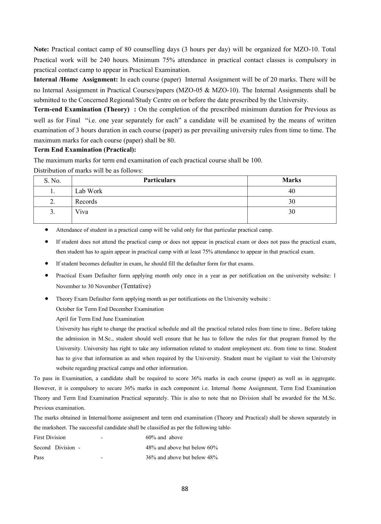 Vardhaman Mahaveer Open University (VMOU) Kota Prospectus 2021-22 - Page 88