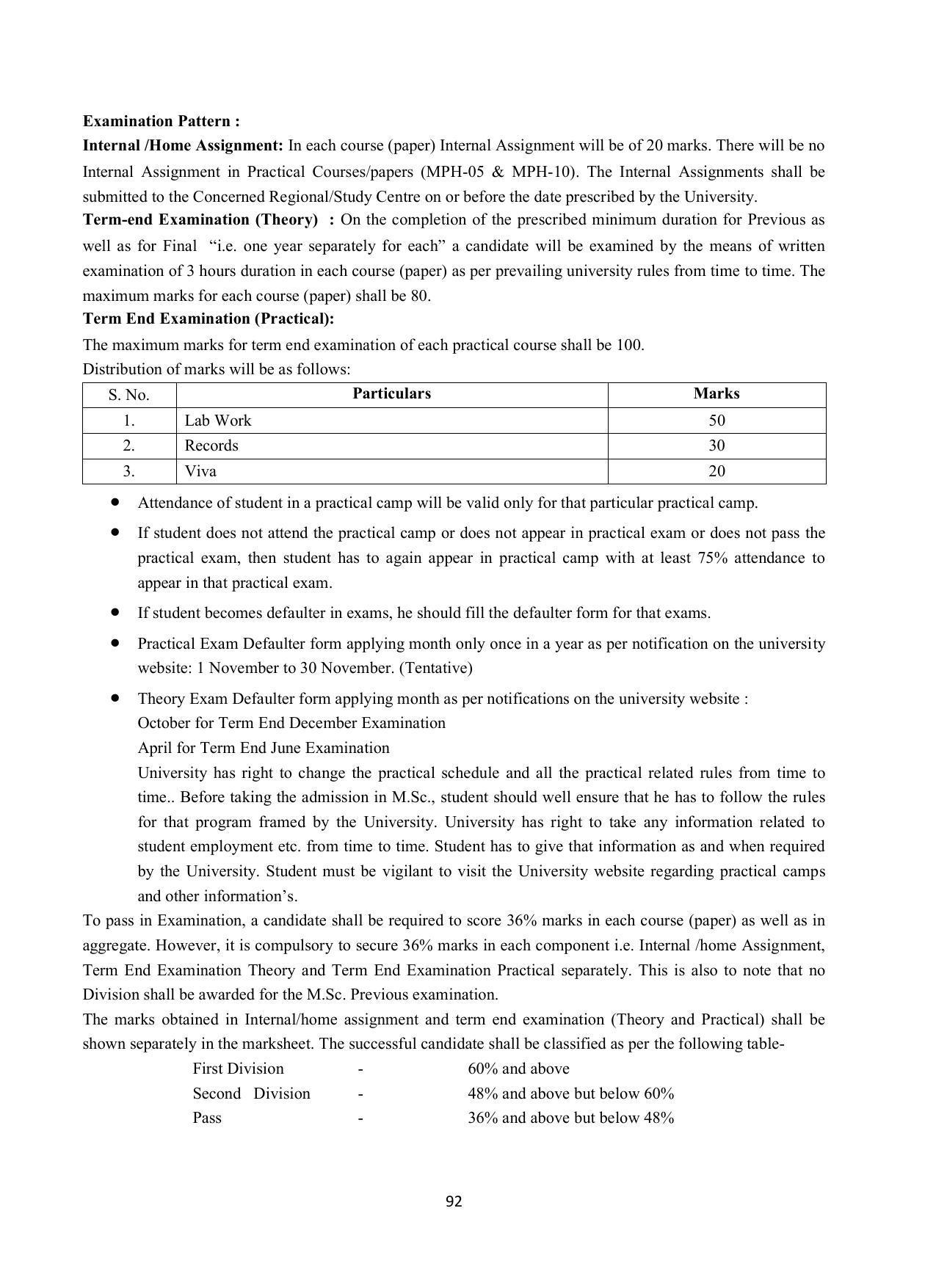 Vardhaman Mahaveer Open University (VMOU) Kota Prospectus 2021-22 - Page 92