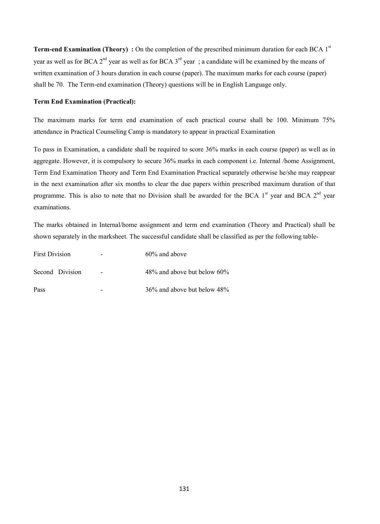 Vardhaman Mahaveer Open University (VMOU) Kota Prospectus 2021-22 - Page 131