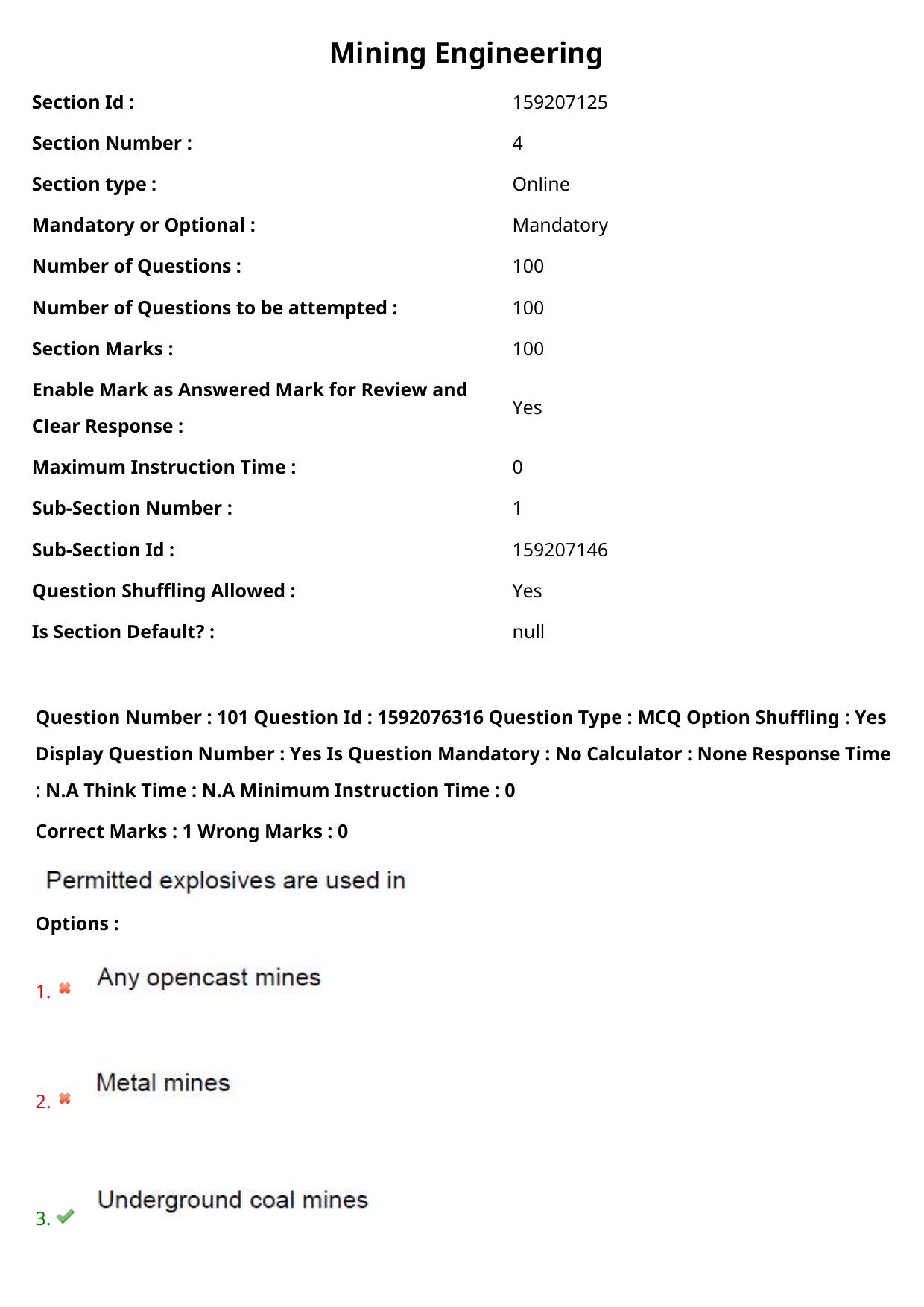 TS ECET 2023 Mining Engineering Question Paper - Page 69