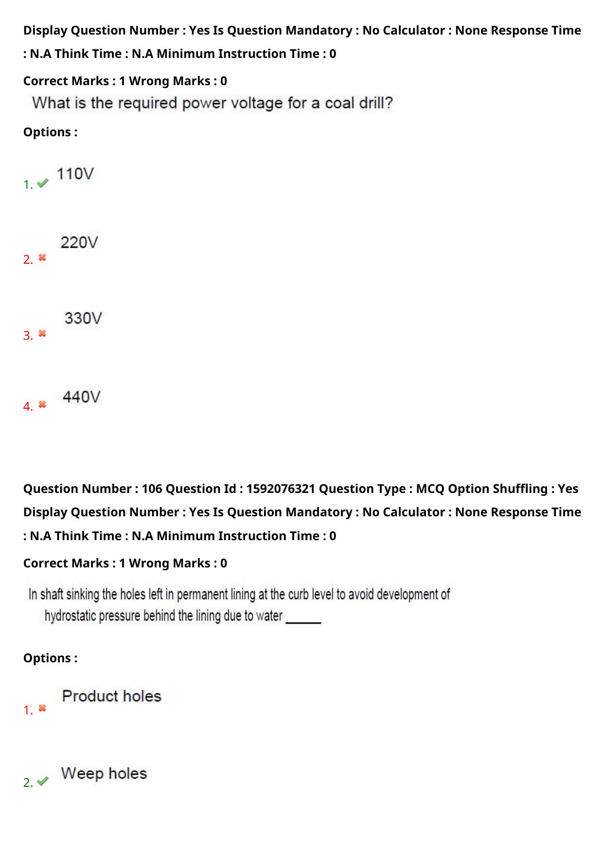TS ECET 2023 Mining Engineering Question Paper - Page 72