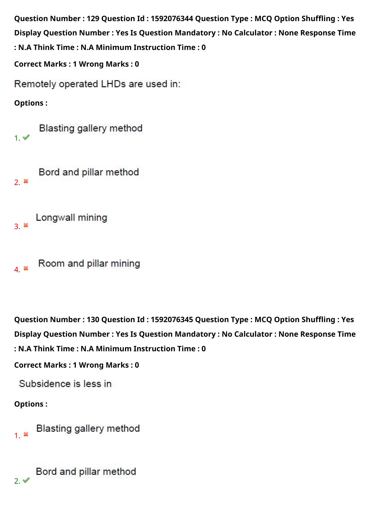 TS ECET 2023 Mining Engineering Question Paper - Page 87