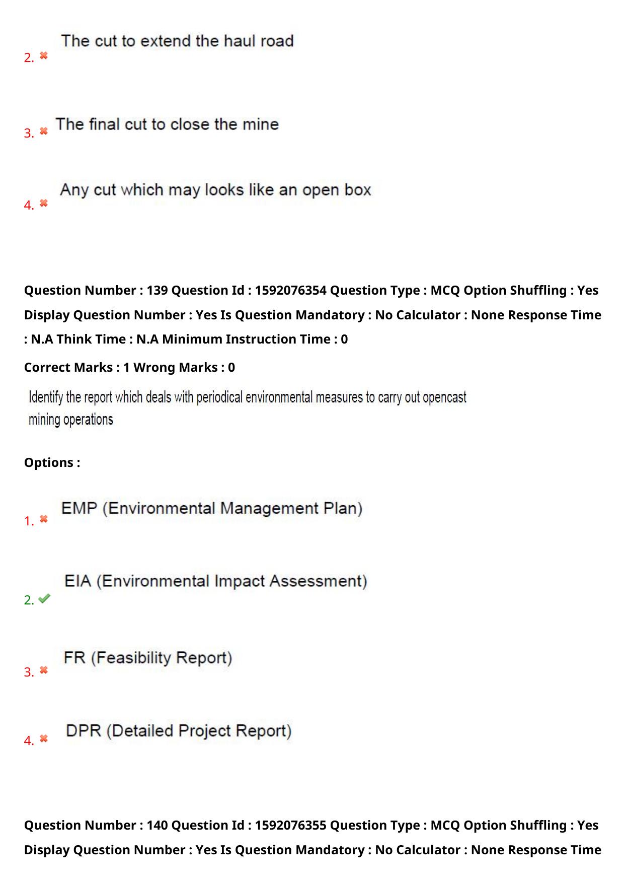 TS ECET 2023 Mining Engineering Question Paper - Page 93