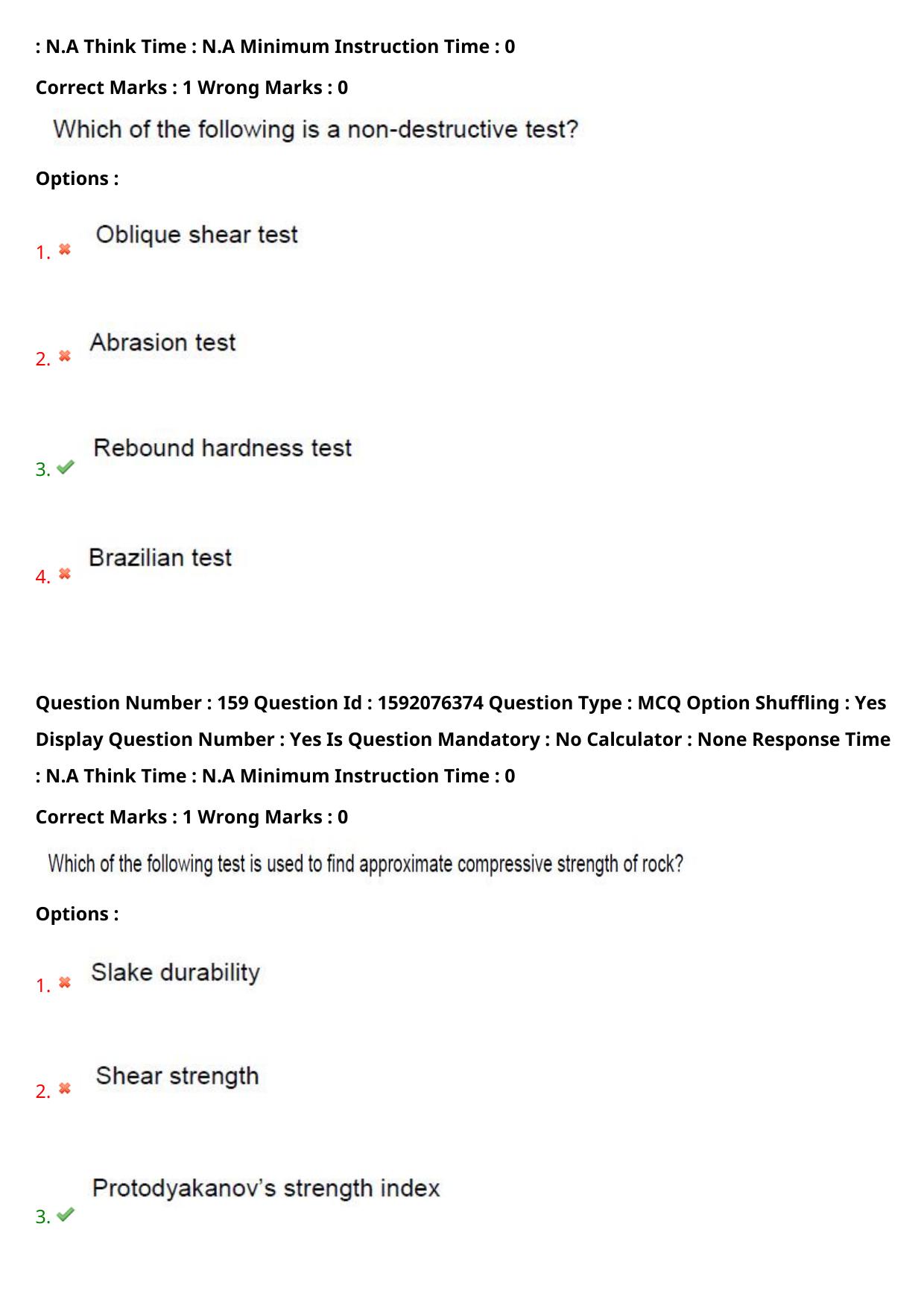 TS ECET 2023 Mining Engineering Question Paper - Page 106