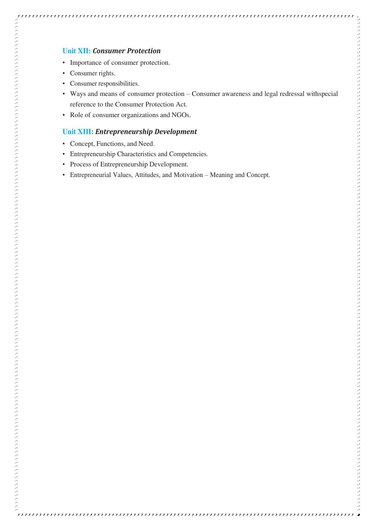 CUET Syllabus for Business Studies (English) - Page 4