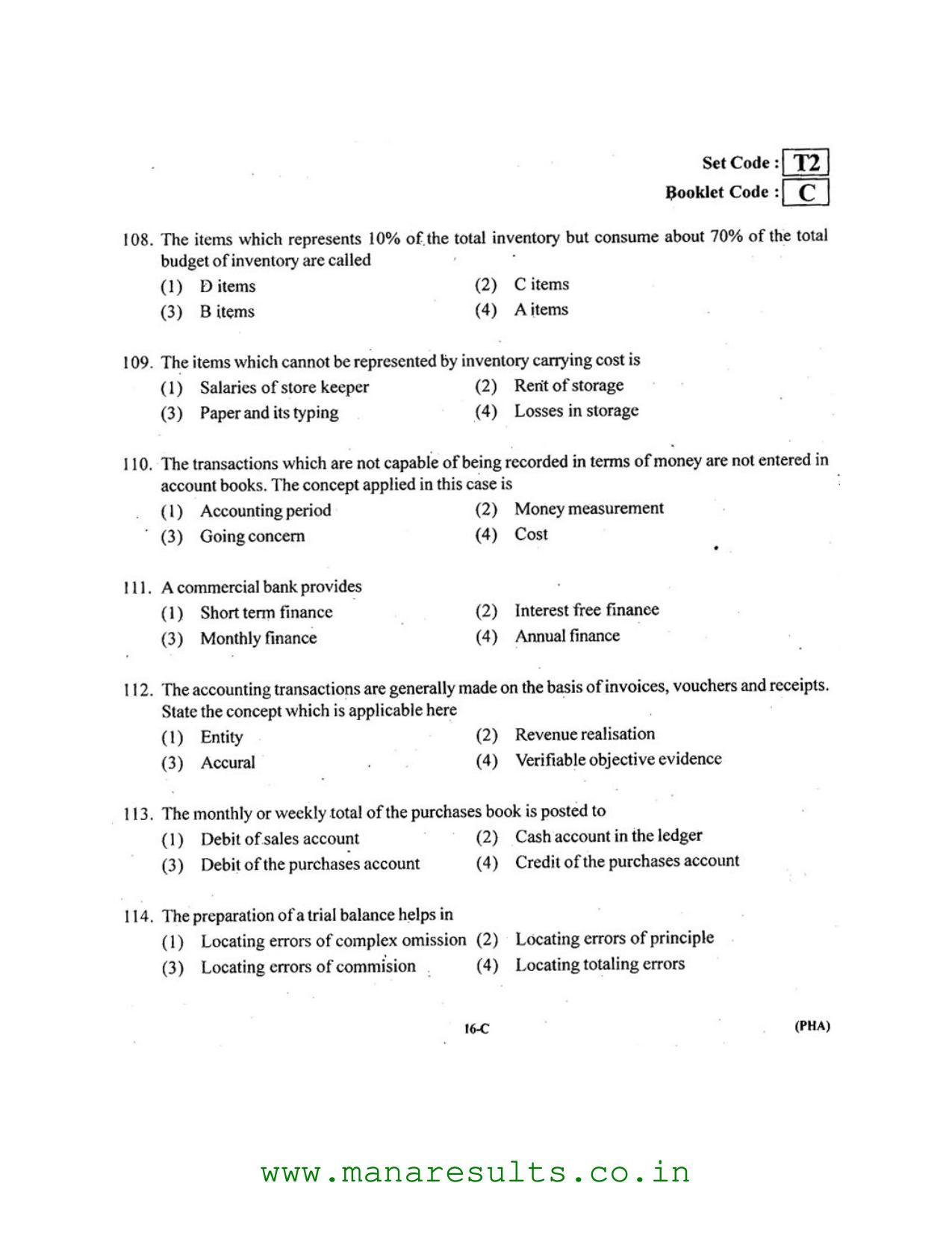 AP ECET 2016 Pharmacy Old Previous Question Papers - Page 14