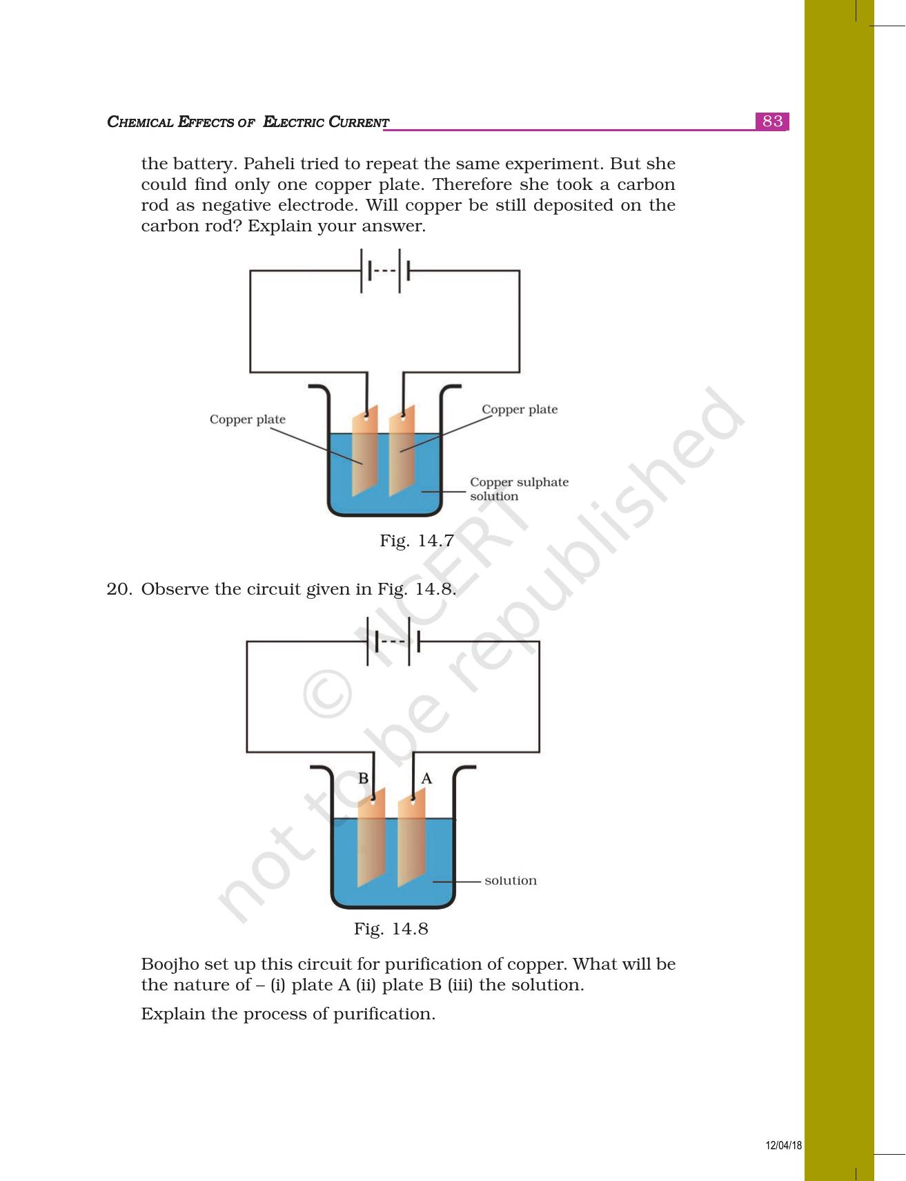 NCERT Exemplar Class 8: विज्ञान यूनिट 14(विद्युत धारा के रासायनिक प्रभाव) - Page 7