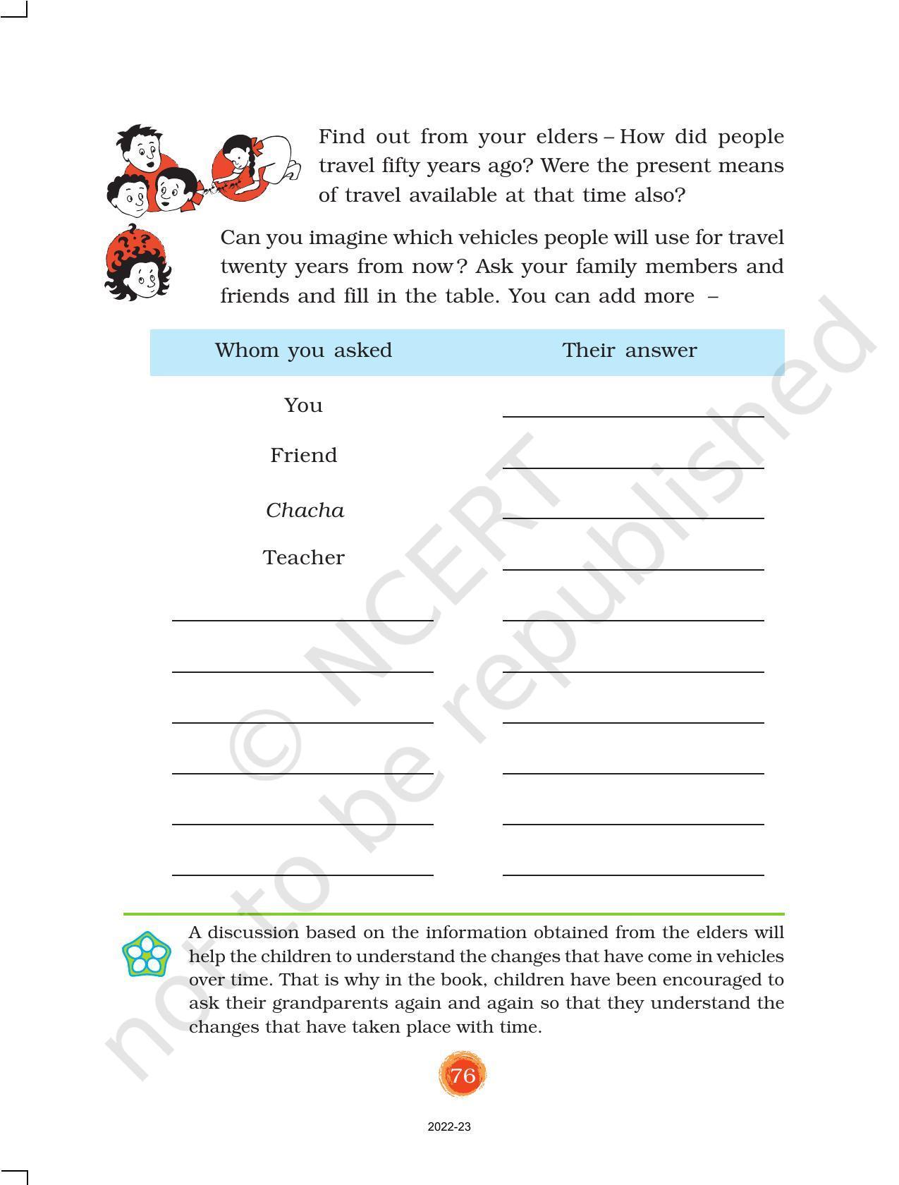 NCERT Book for Class 3 EVS Chapter 11-From Here to There - Page 9