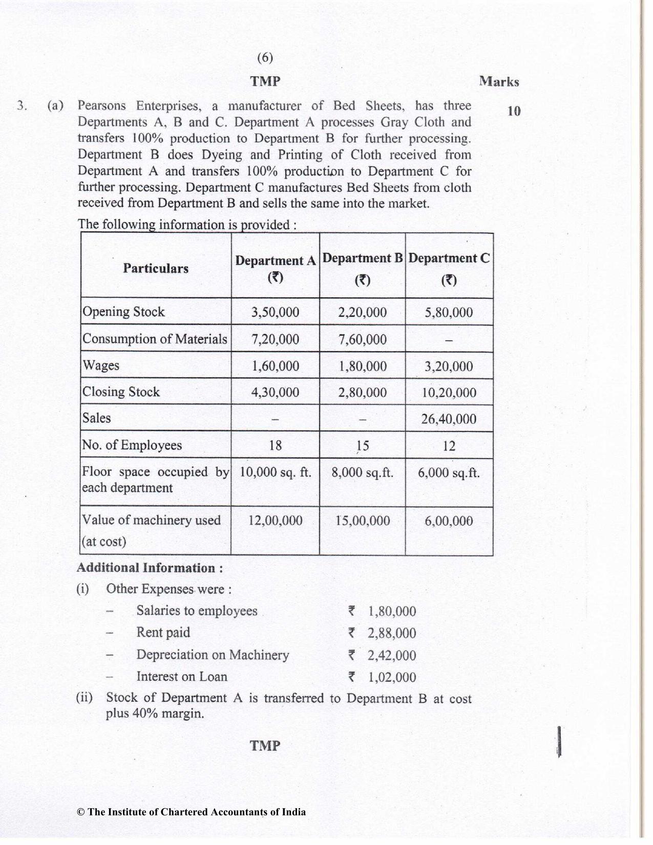 CA Inter May 2023 Question Paper - Paper 1 – Accounting - Page 6