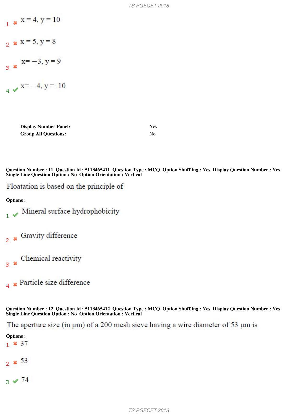 TS PGECET 2018: Metallurgical Engineering Question Papers - Page 5