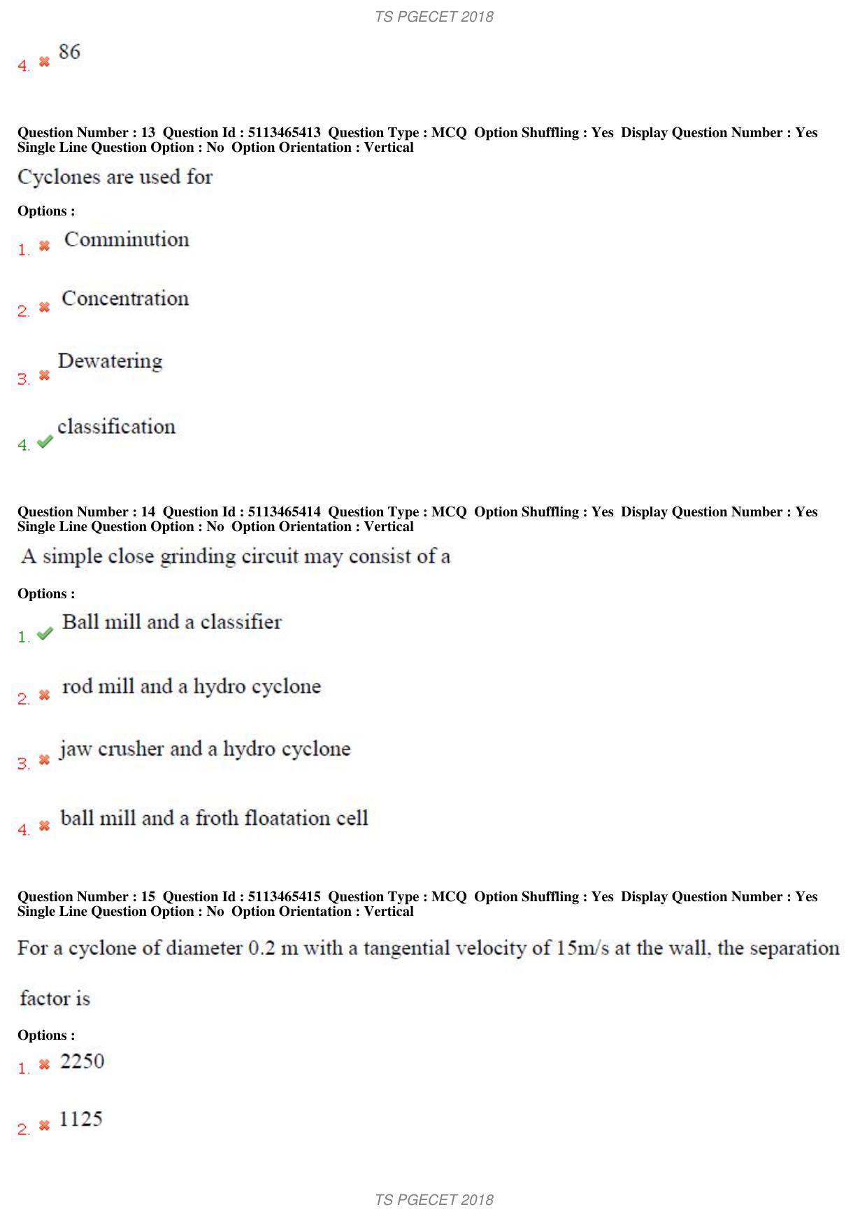 TS PGECET 2018: Metallurgical Engineering Question Papers - Page 6