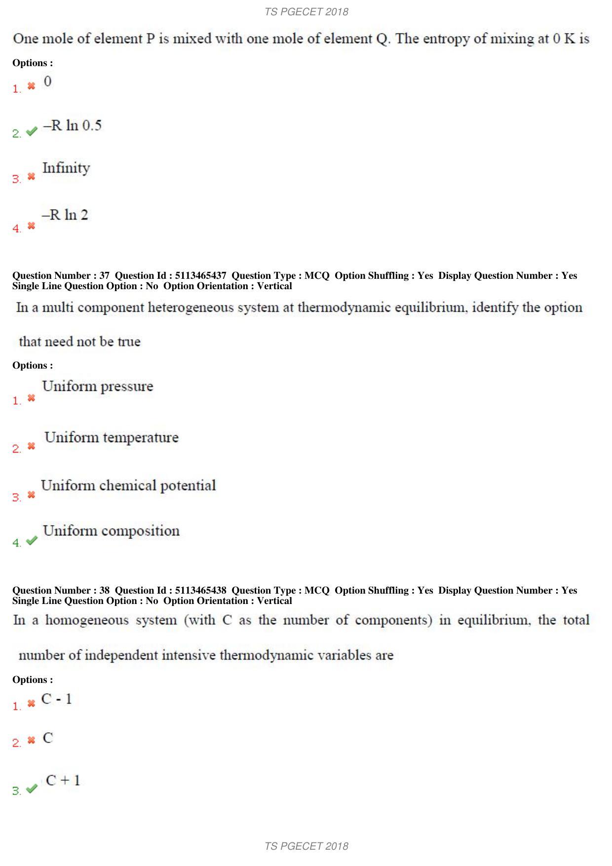 TS PGECET 2018: Metallurgical Engineering Question Papers - Page 14