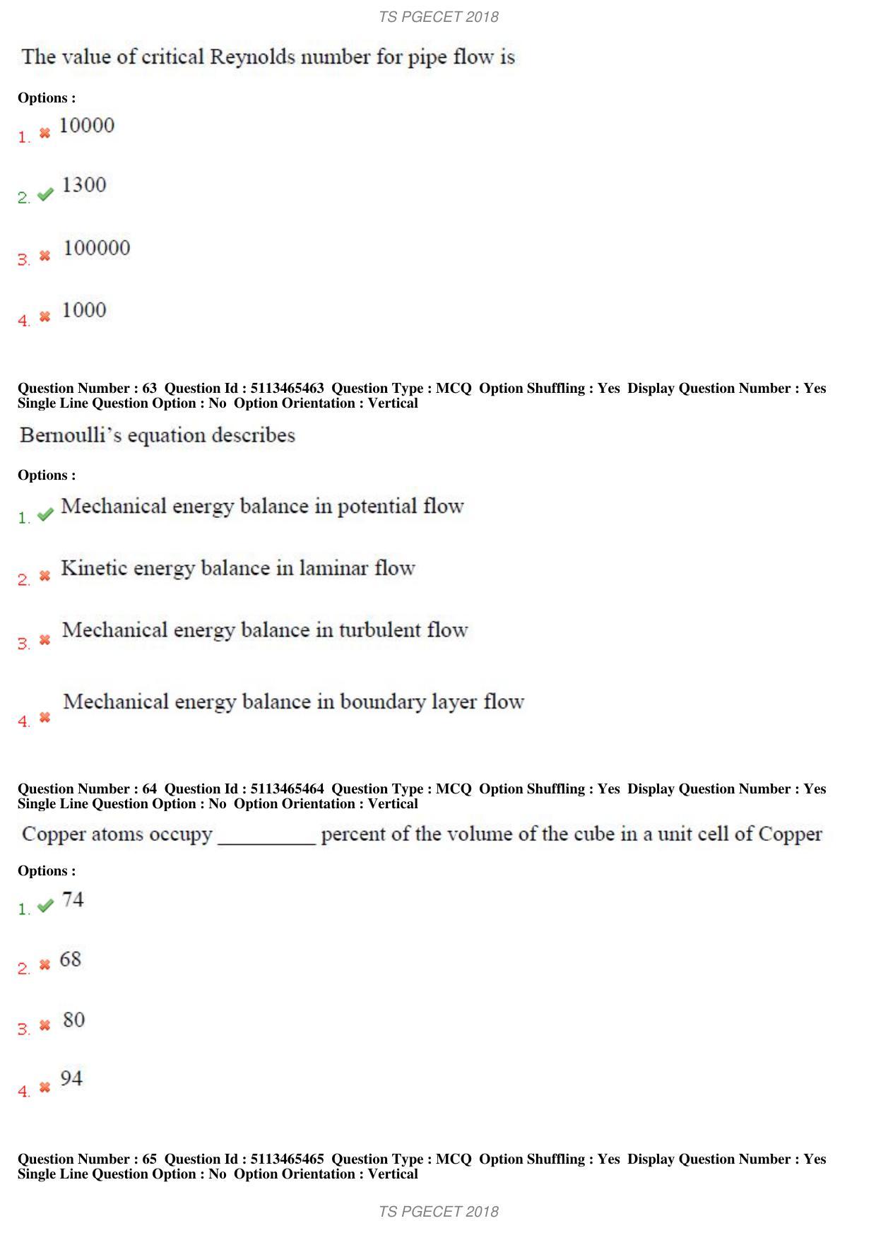 TS PGECET 2018: Metallurgical Engineering Question Papers - Page 23