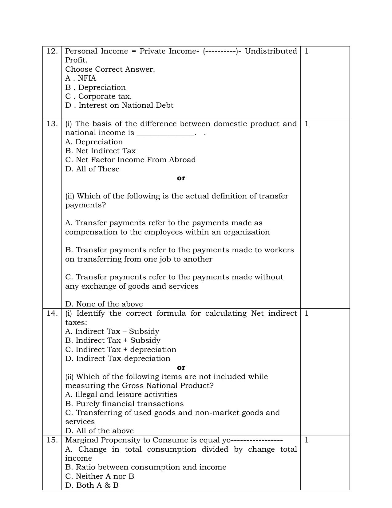 NIOS Class 12 Economics Sample Paper - Page 4