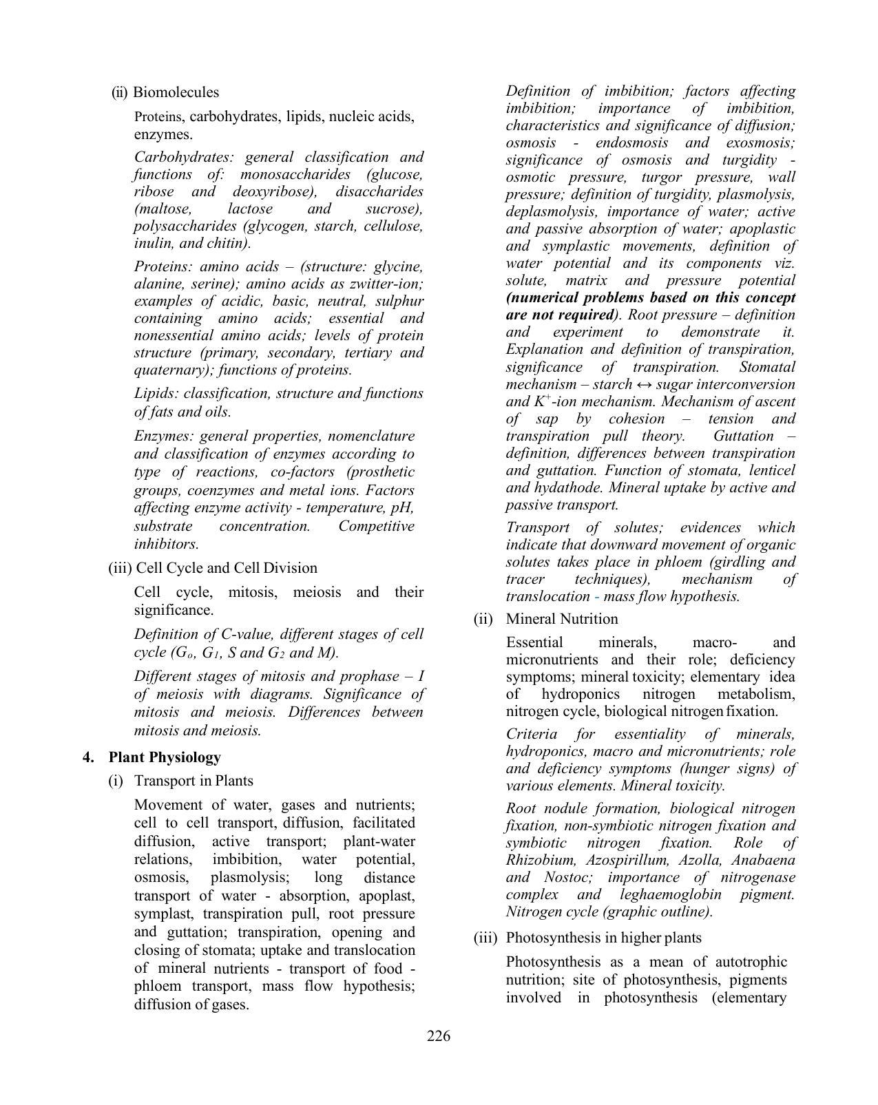 ISC Class XI & XII Biology Syllabus - Page 5
