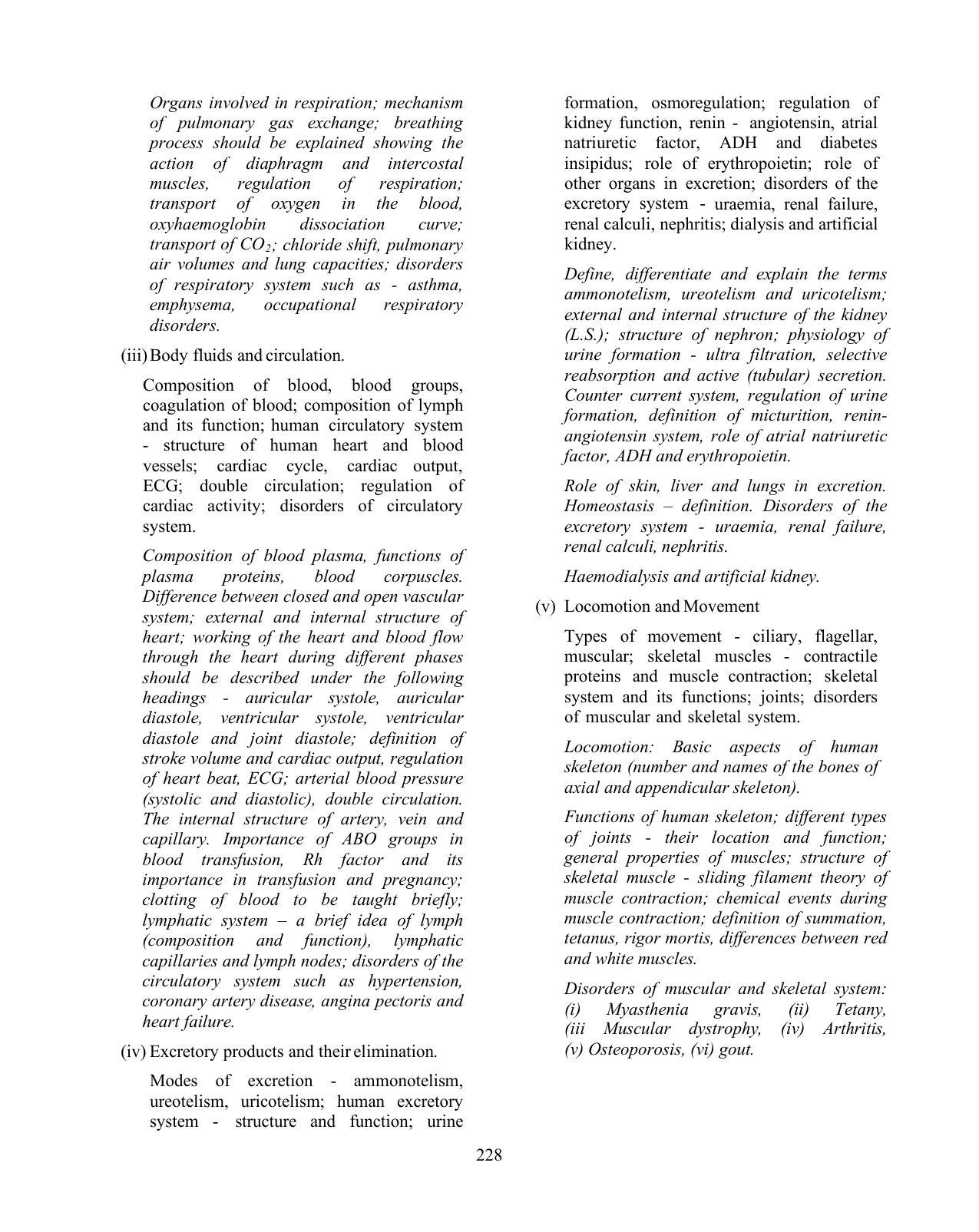 ISC Class XI & XII Biology Syllabus - Page 7