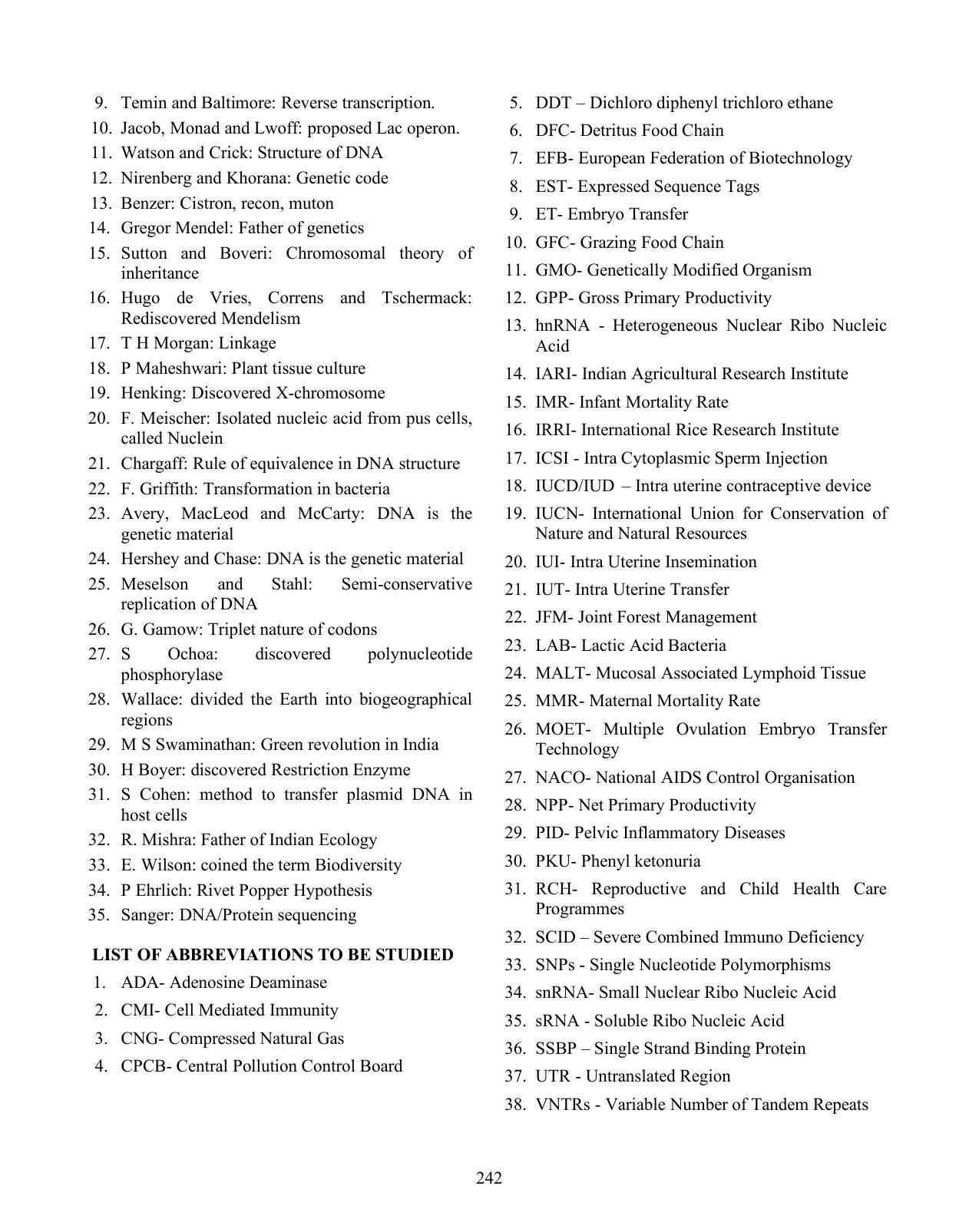 ISC Class XI & XII Biology Syllabus - Page 21