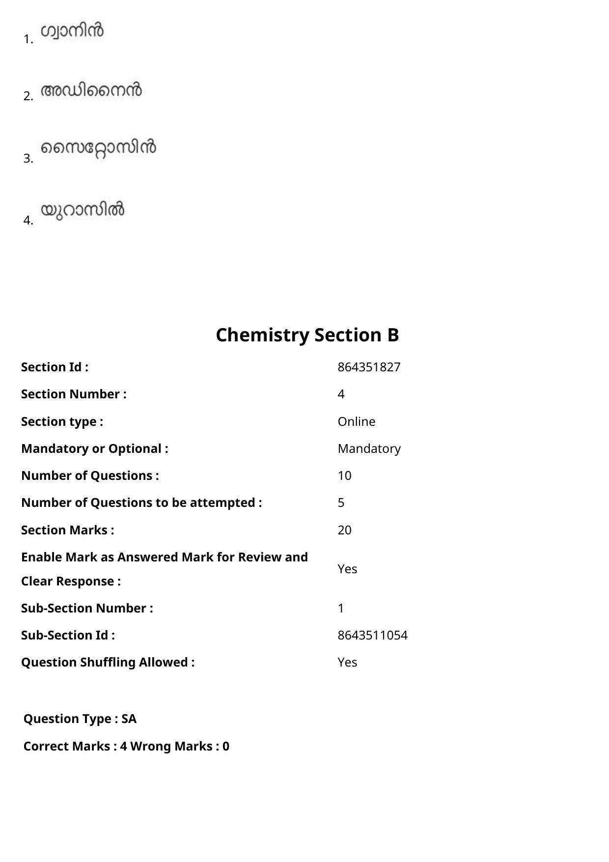 JEE Mains 2021: BTech Malayalam (Shift 1) 27-07-2021 Question Paper - Page 73