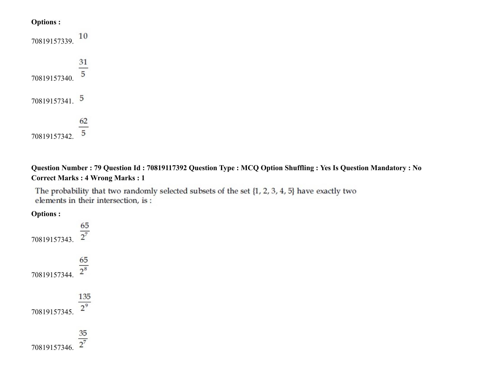 JEE Mains 2021: BTech ETE (Shift 2) 24-02-2021 Question Paper - Page 99