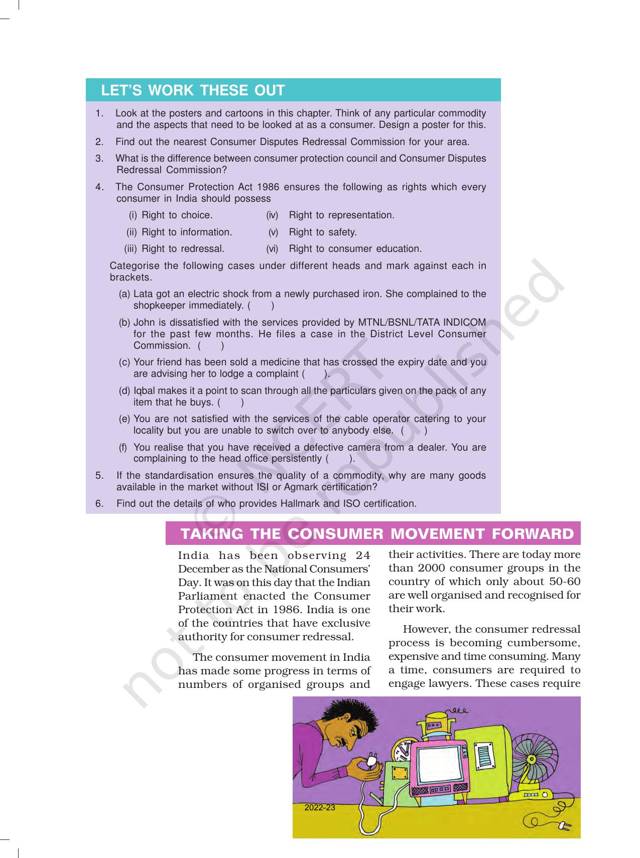 NCERT Book for Class 10 Economics Chapter 5 Consumer Rights - Page 13