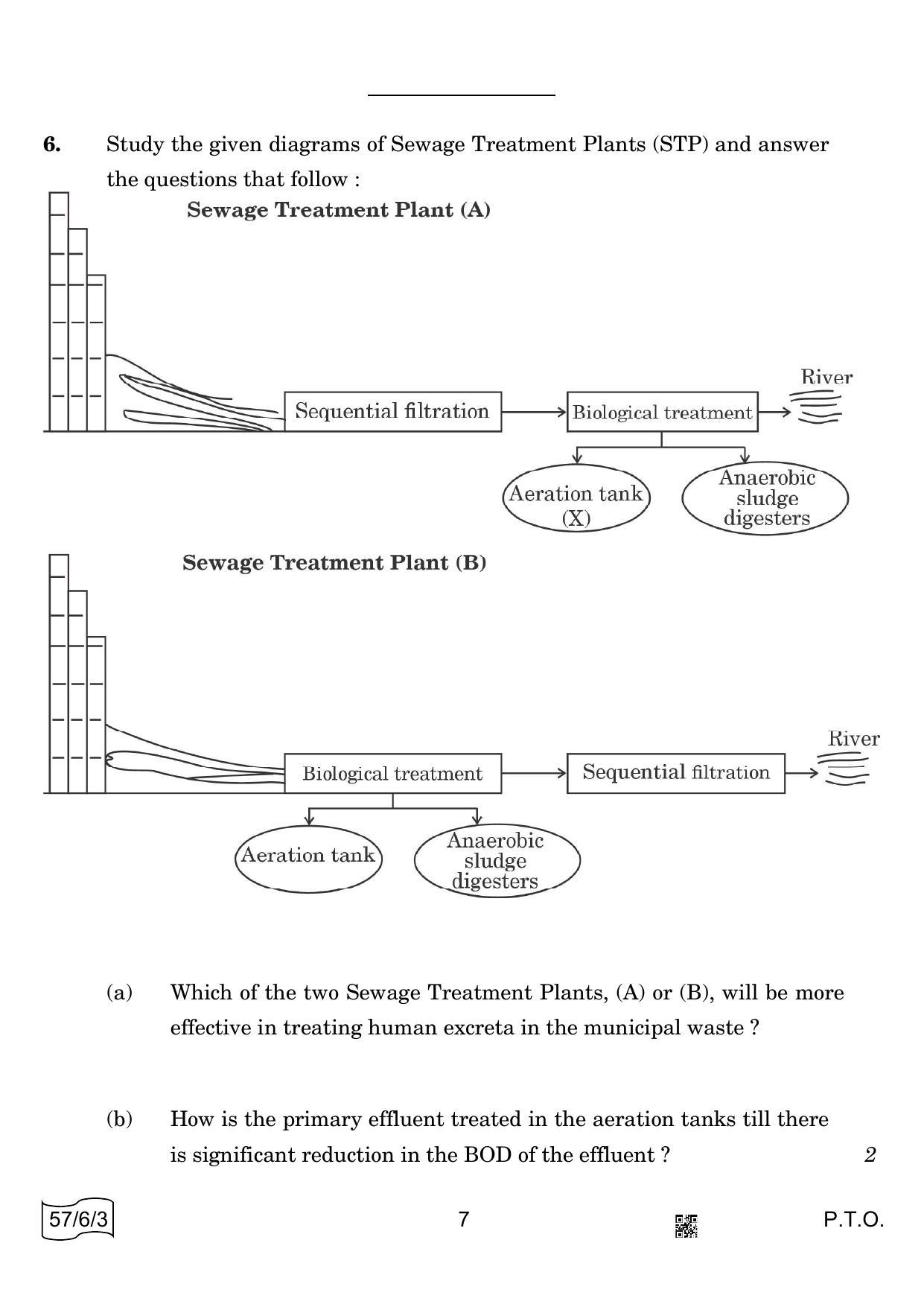 CBSE Class 12 57-6-3 BIOLOGY 2022 Compartment Question Paper - Page 7