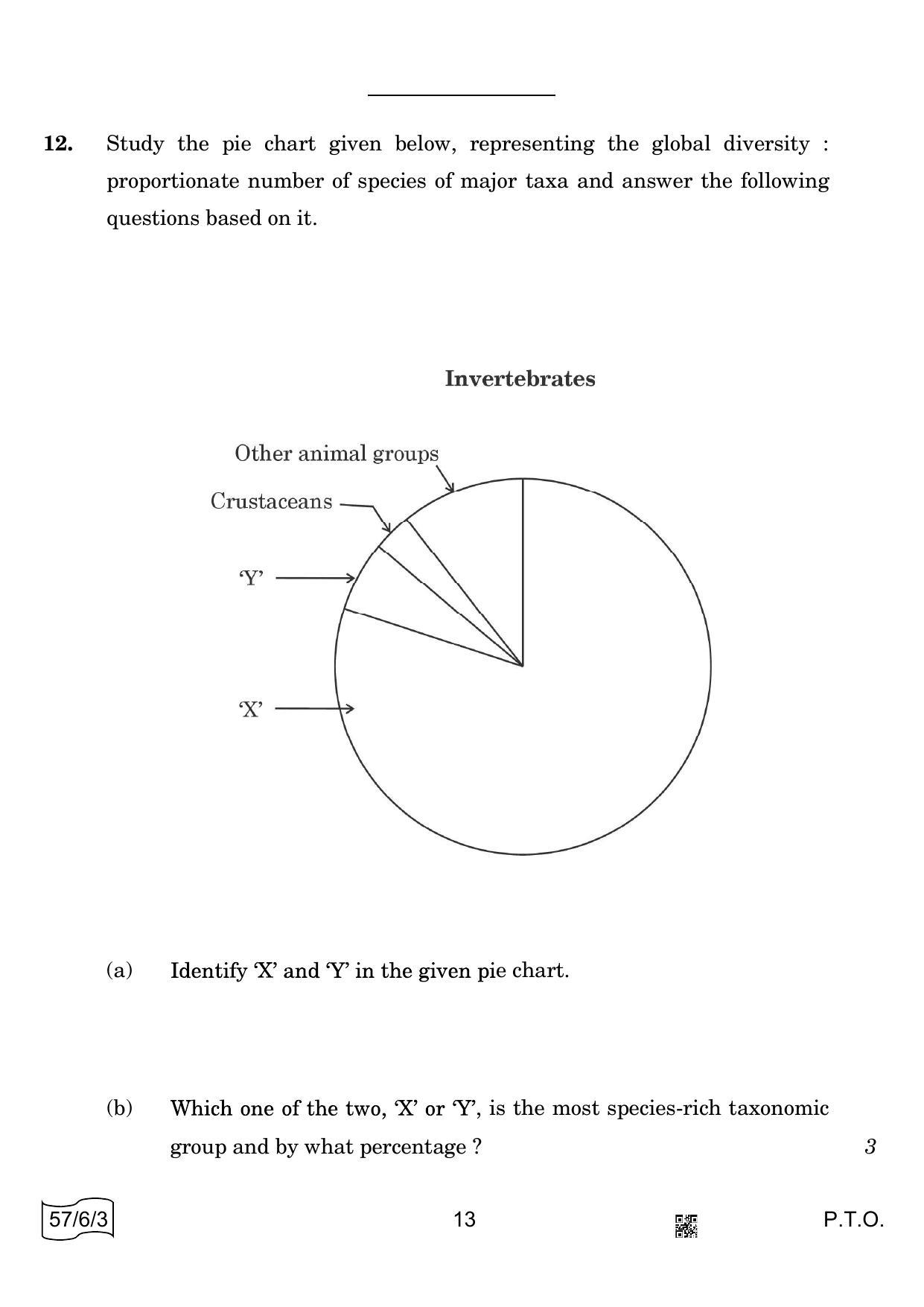 CBSE Class 12 57-6-3 BIOLOGY 2022 Compartment Question Paper - Page 13
