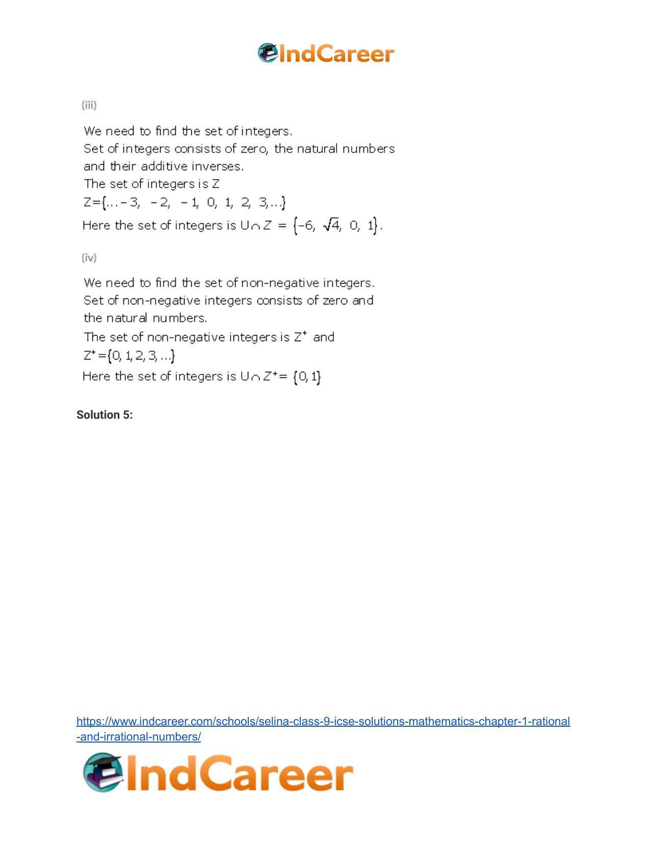 Selina Class 9 ICSE Solutions Mathematics : Chapter 1 - Rational and Irrational Numbers - Page 26