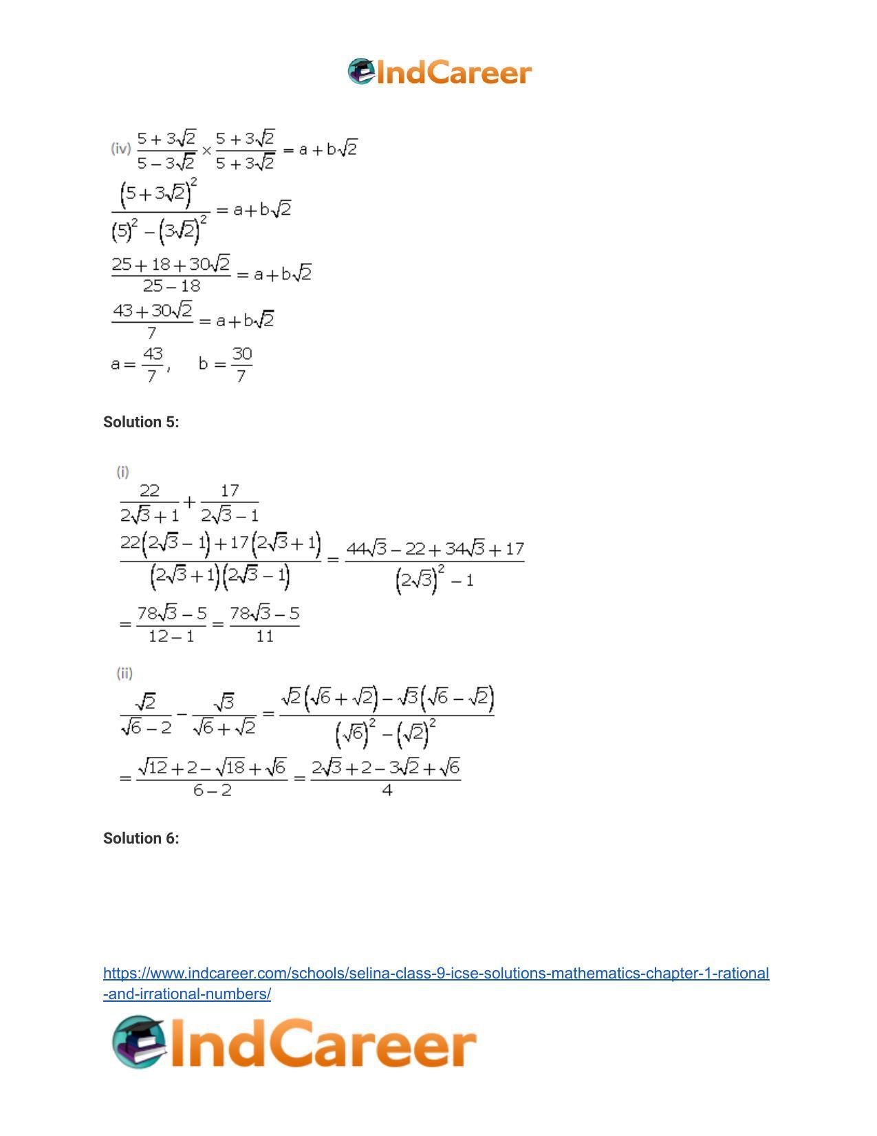 Selina Class 9 ICSE Solutions Mathematics : Chapter 1 - Rational and Irrational Numbers - Page 40
