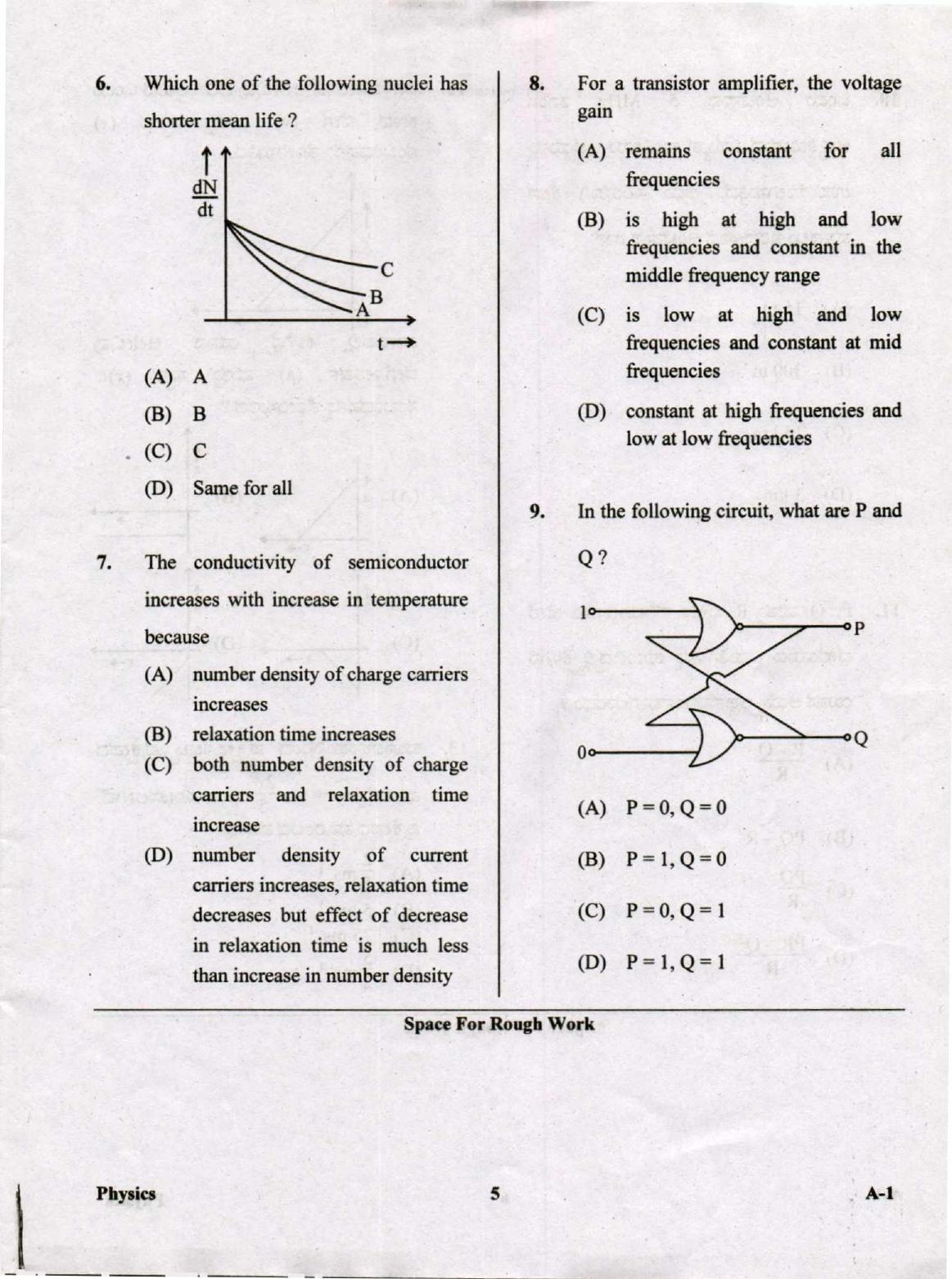 KCET Physics 2019 Question Papers - Page 5