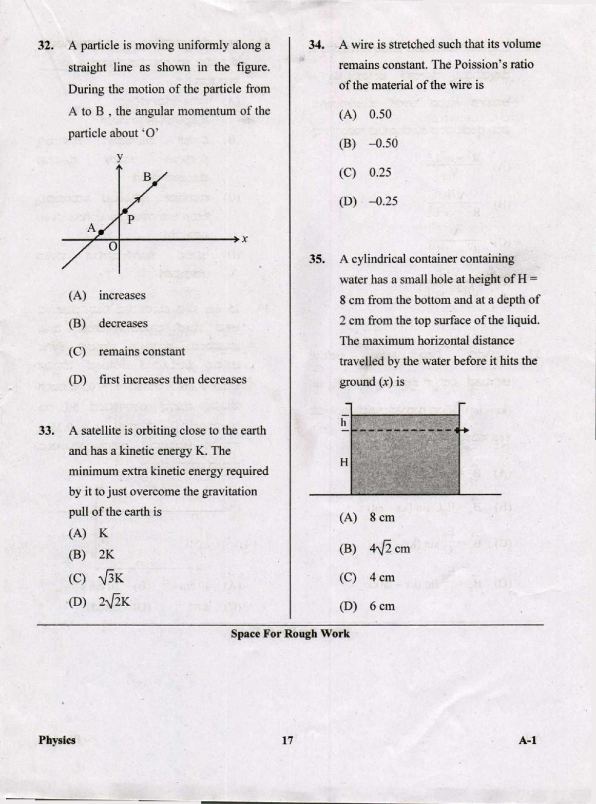 KCET Physics 2019 Question Papers - Page 17