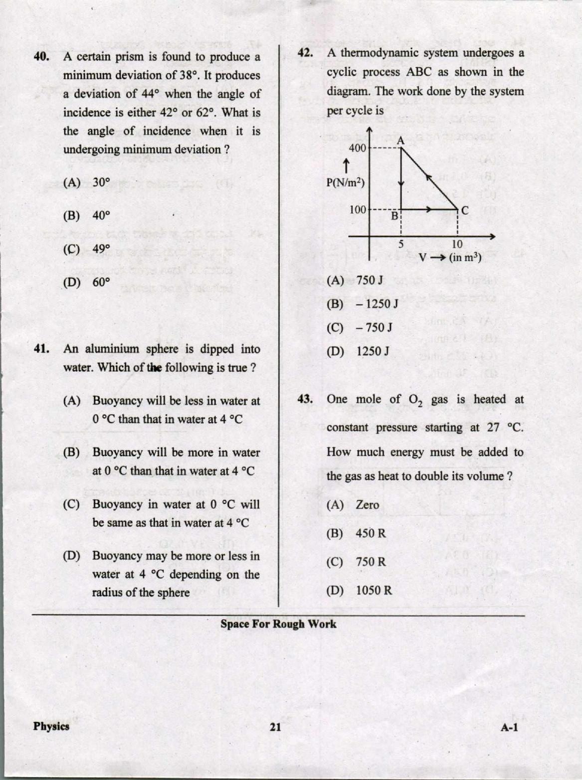 KCET Physics 2019 Question Papers - Page 21