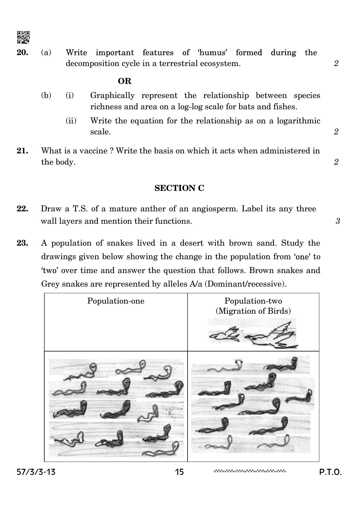 CBSE Class 12 57 3 3 Biology 2024 Question Paper - Page 15