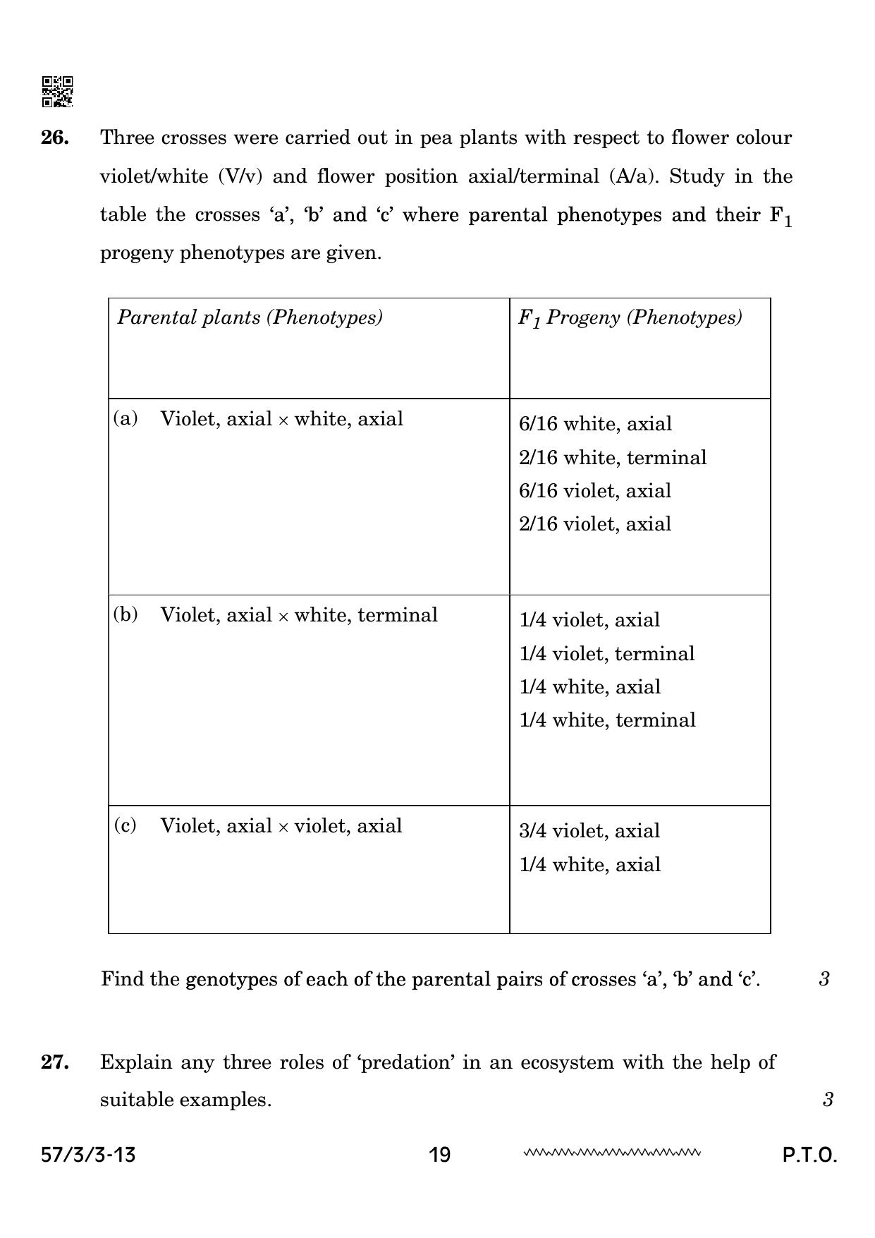 CBSE Class 12 57 3 3 Biology 2024 Question Paper - Page 19