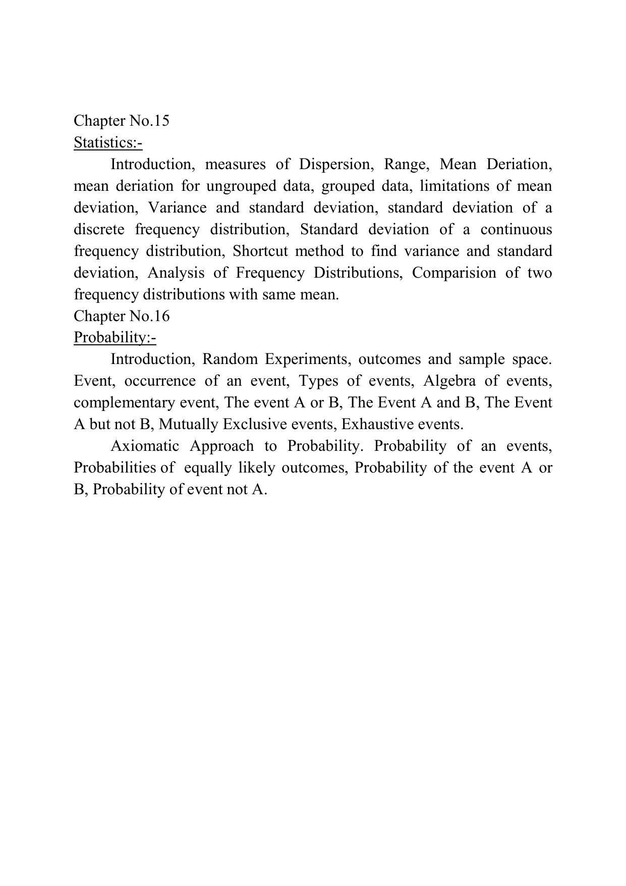 Haryana Board Class 11 Mathematics Syllabus 2023 - Page 5