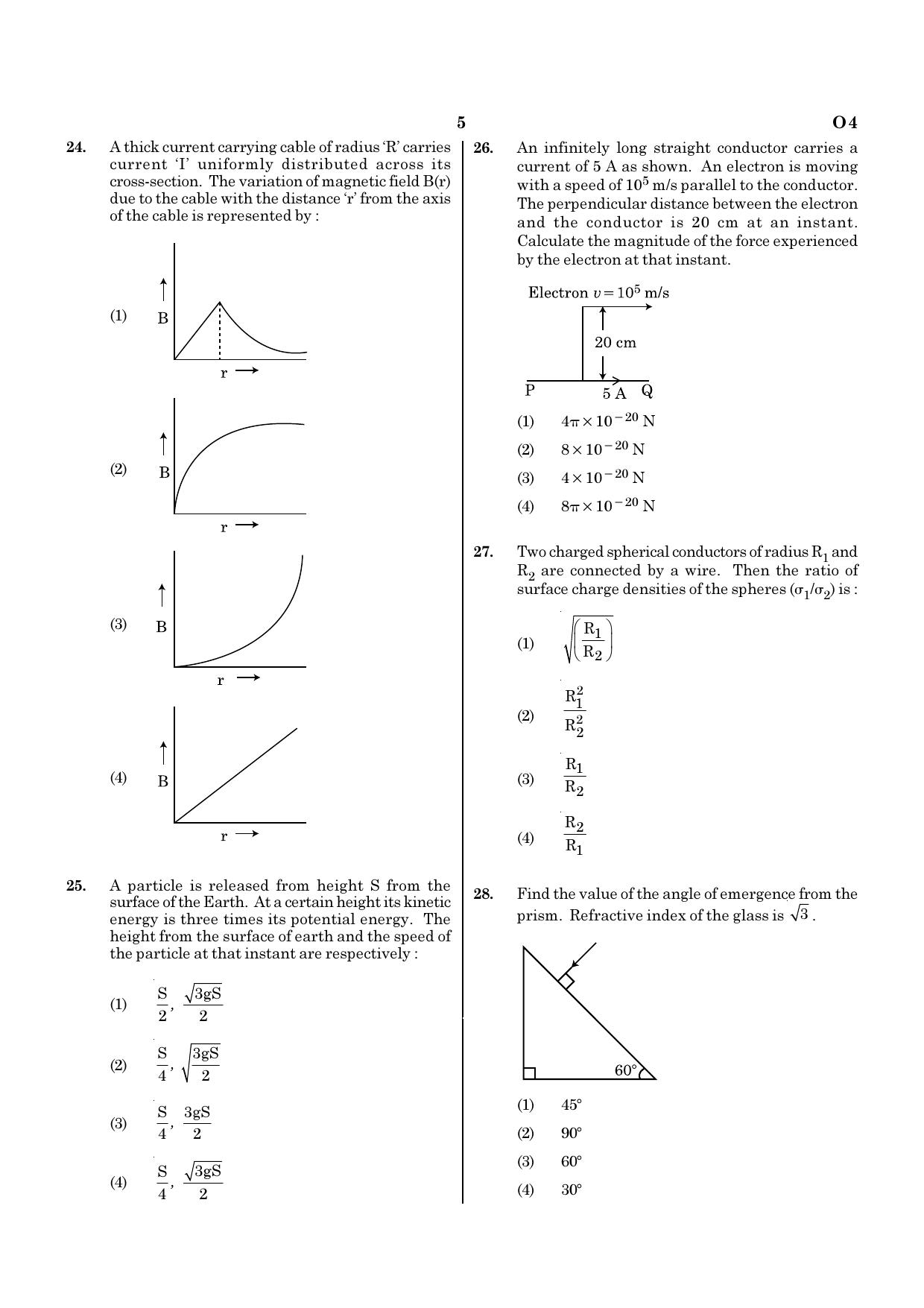 NEET O4 2021 Question Paper - Page 5