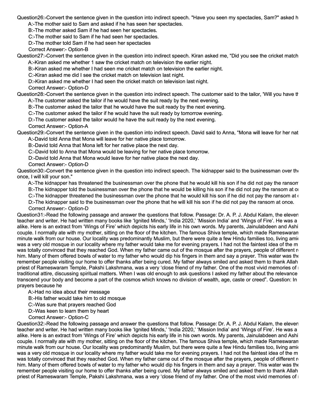 KMAT 2021 Question Papers with Answer key - Page 4