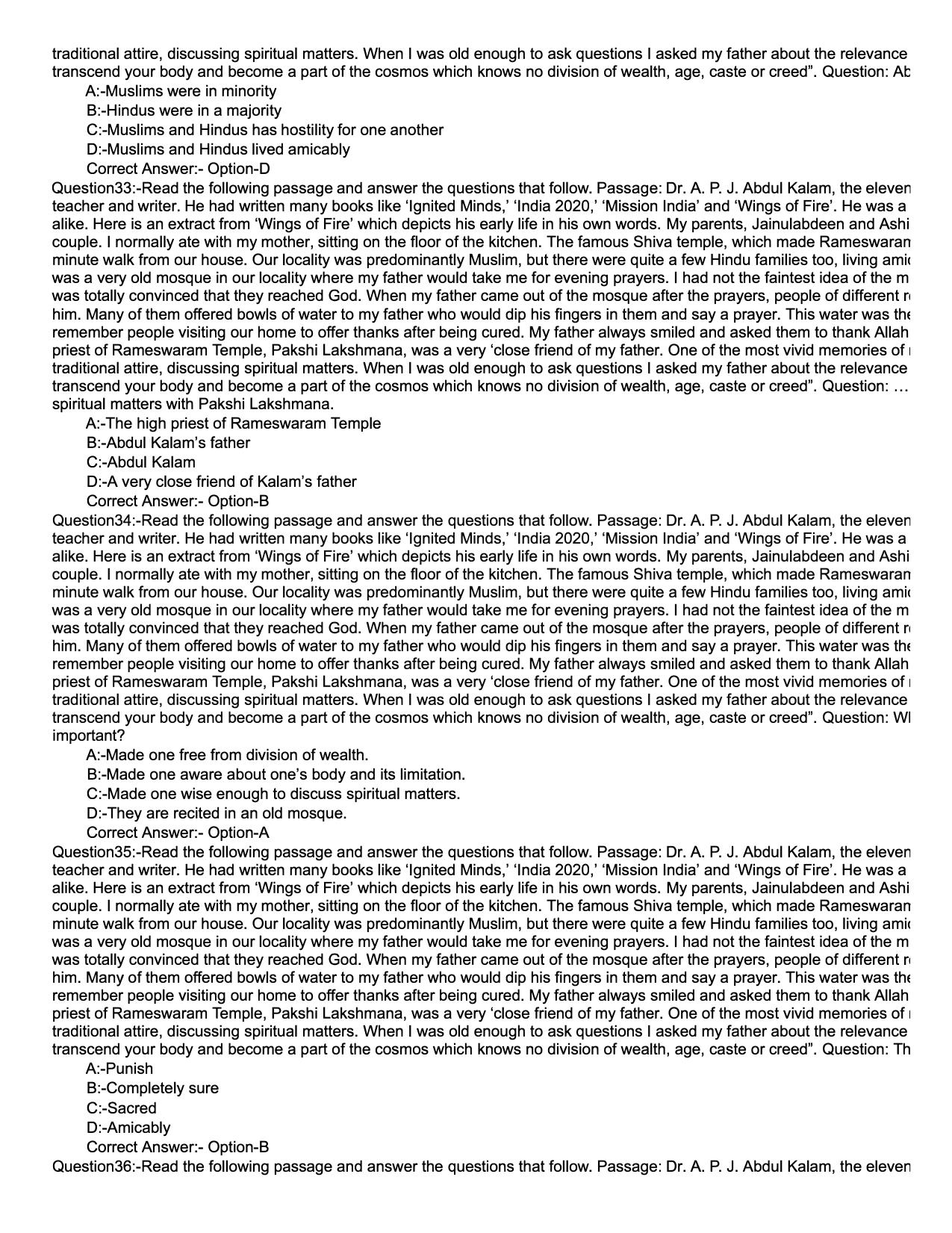 KMAT 2021 Question Papers with Answer key - Page 5