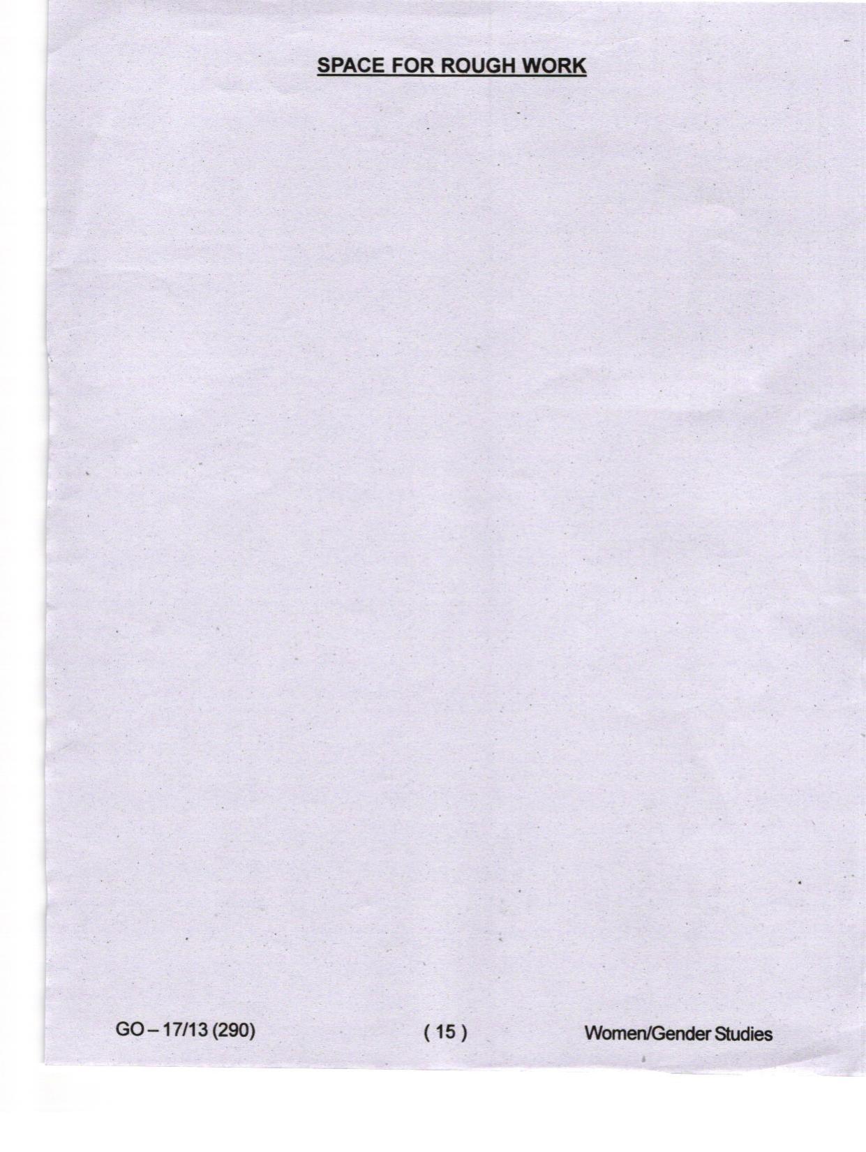 Odisha CPET 2024 WOMEN-GENDER STUDIES Question Papers - Page 15