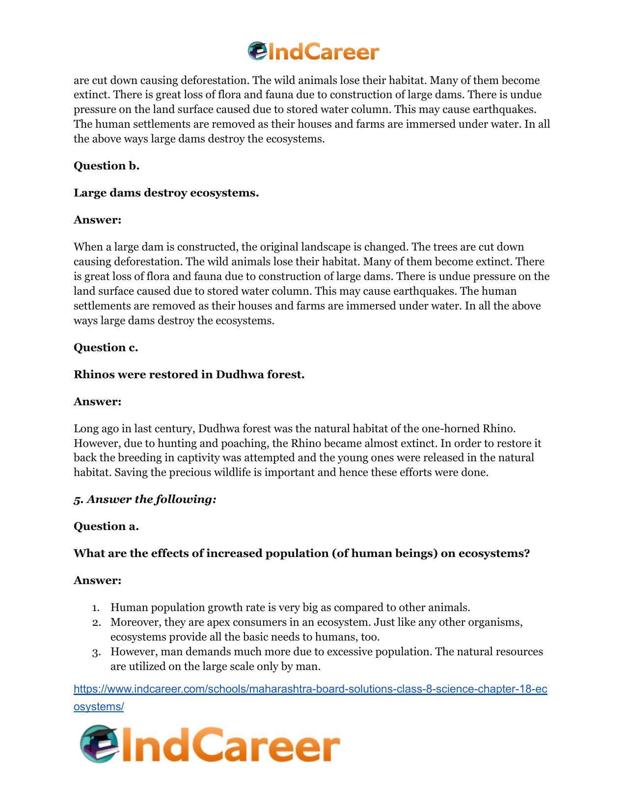 Maharashtra Board Solutions Class 8-Science: Chapter 18- Ecosystems - Page 5